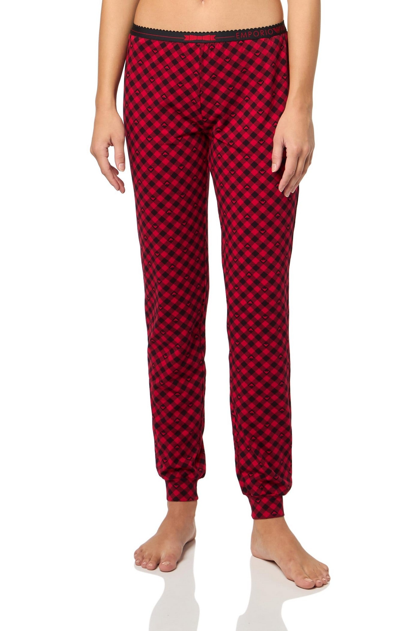 Бавовняна піжама 340670960 black/red Emporio Armani штани