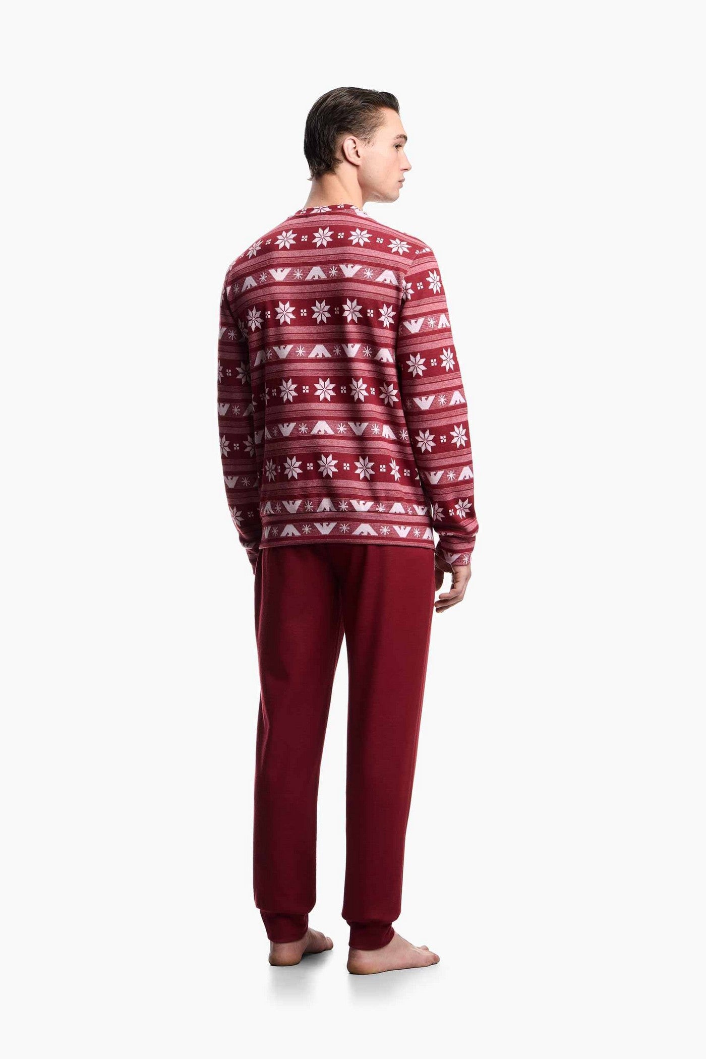 Чоловіча піжама 764960408 red Emporio Armani вигляд ззаду