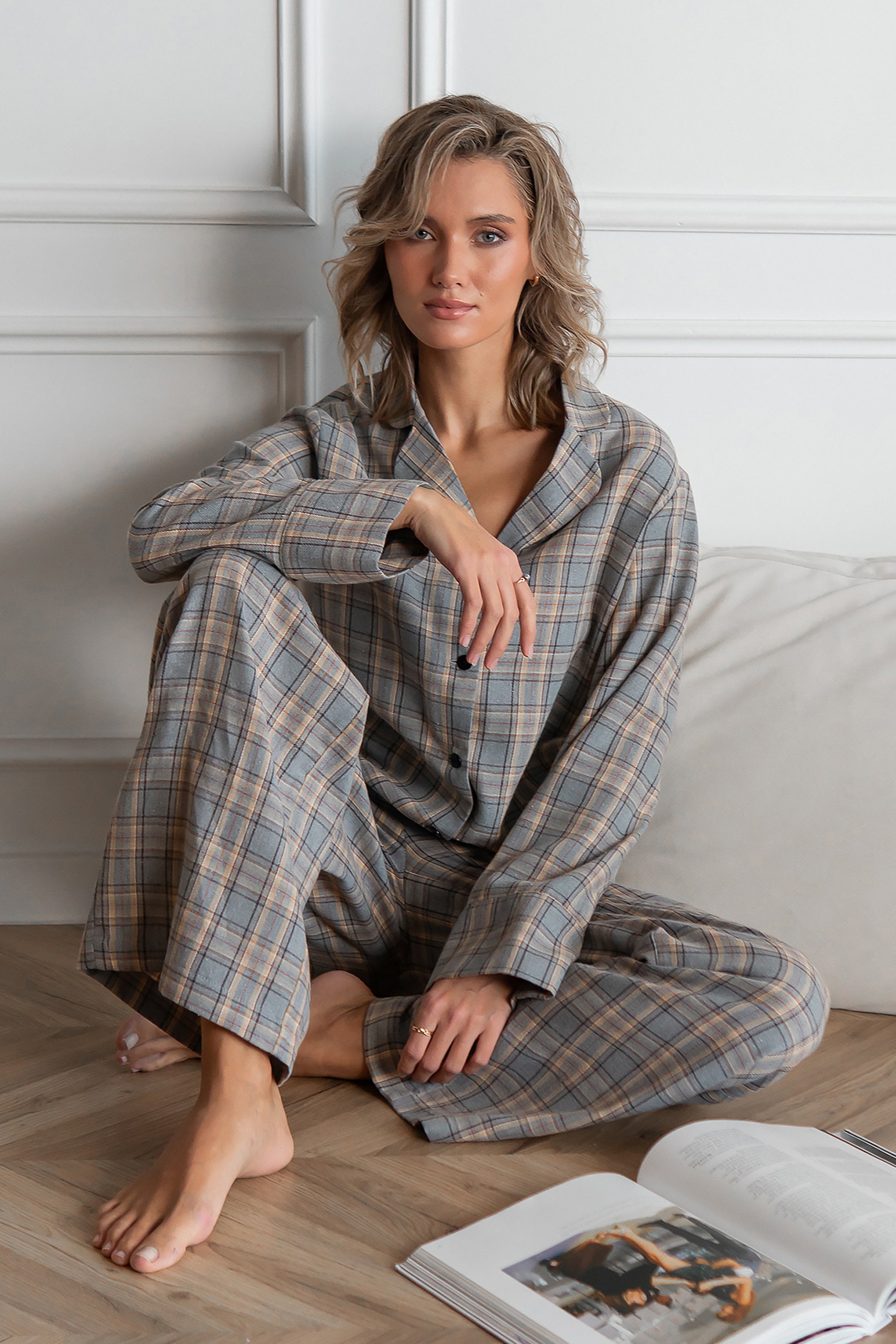 Фланелевая пижама Helen FL0073-94-69