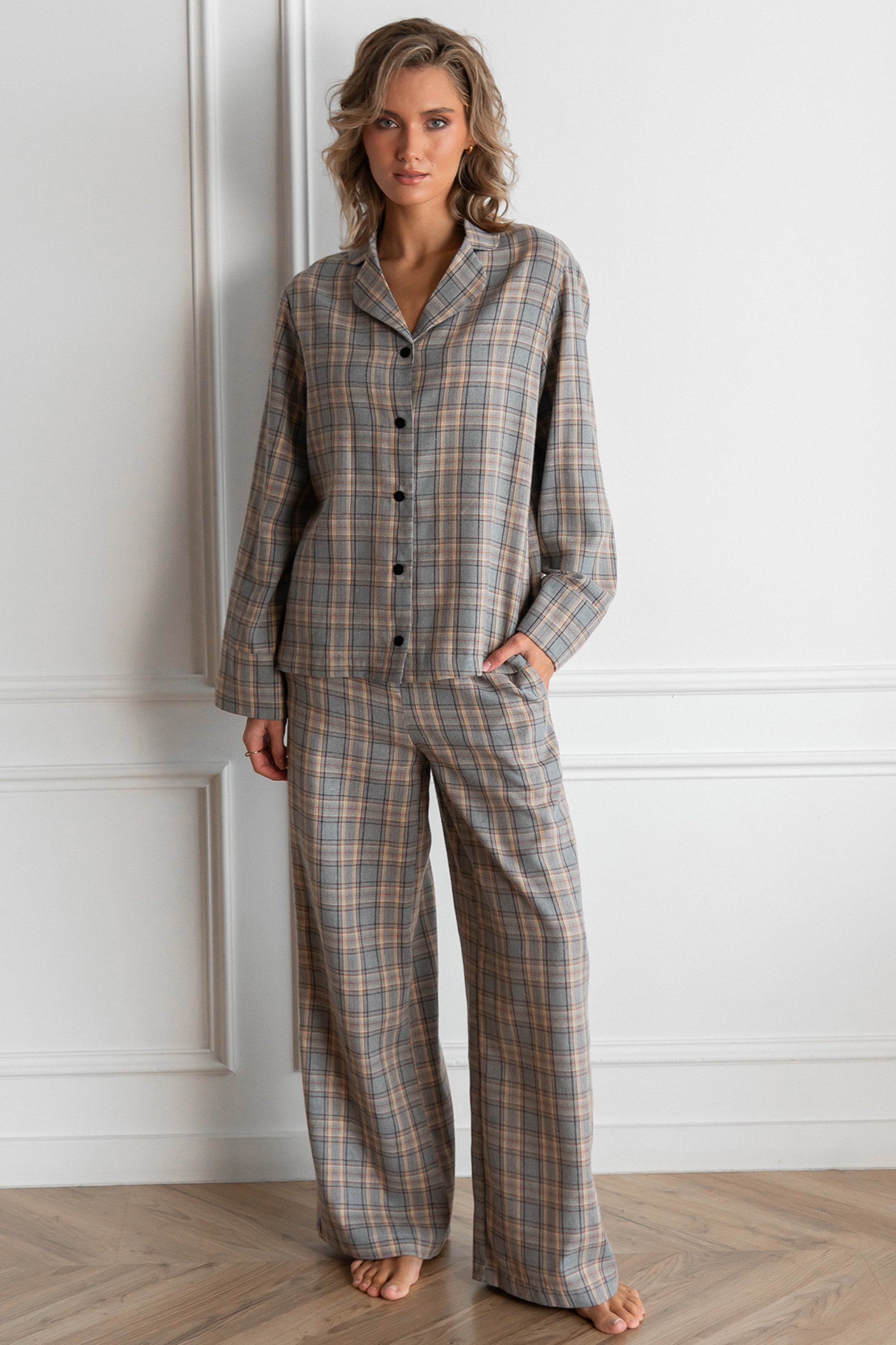 Фланелевая пижама Helen FL0073-94-69