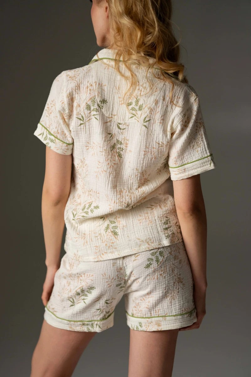 Муслиновая пижама с цветами 25062