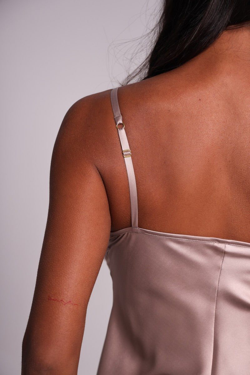 Шелковая пижама 25148 Фіалка beige