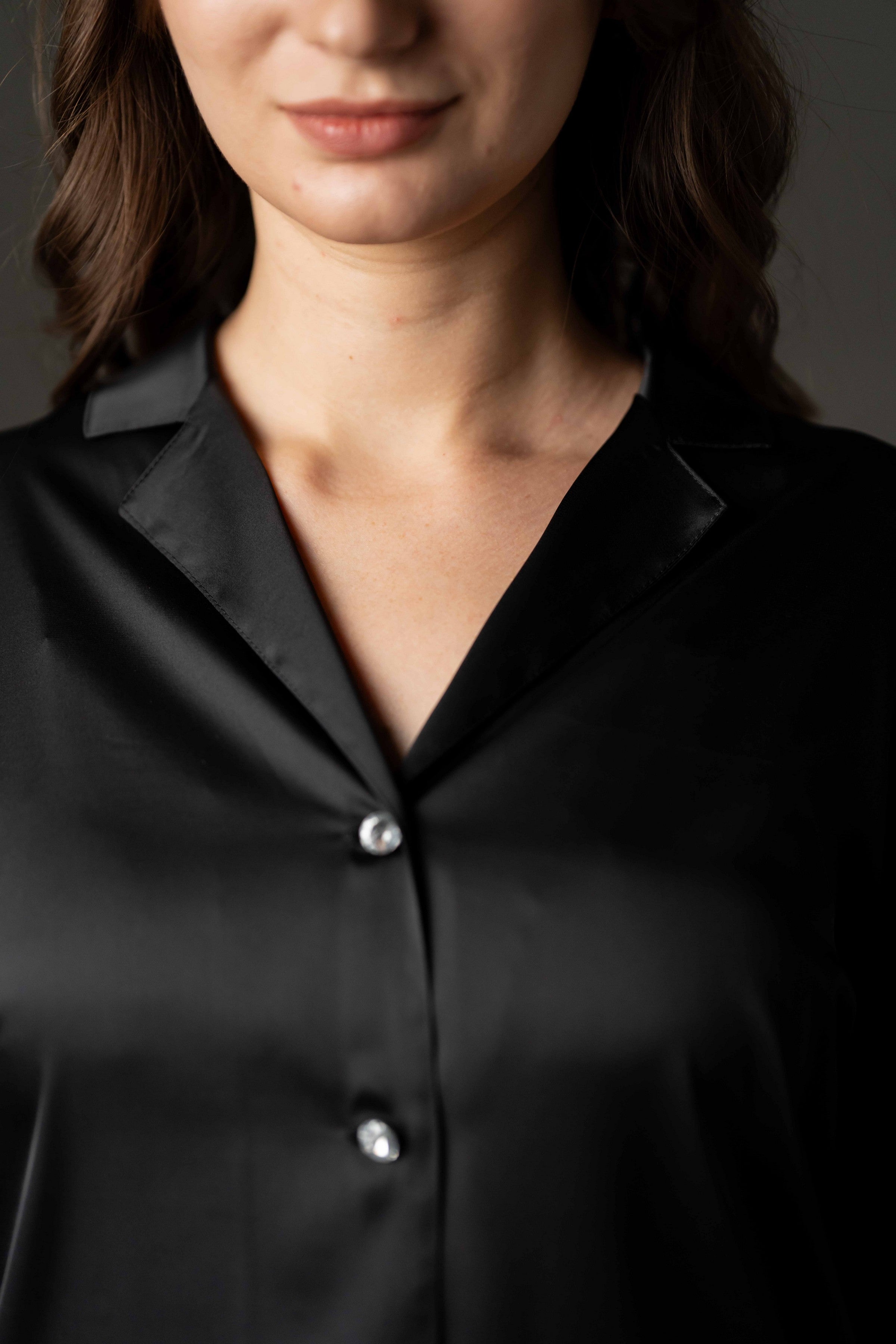 Шовкова піжама з мереживом Jennifer 25149