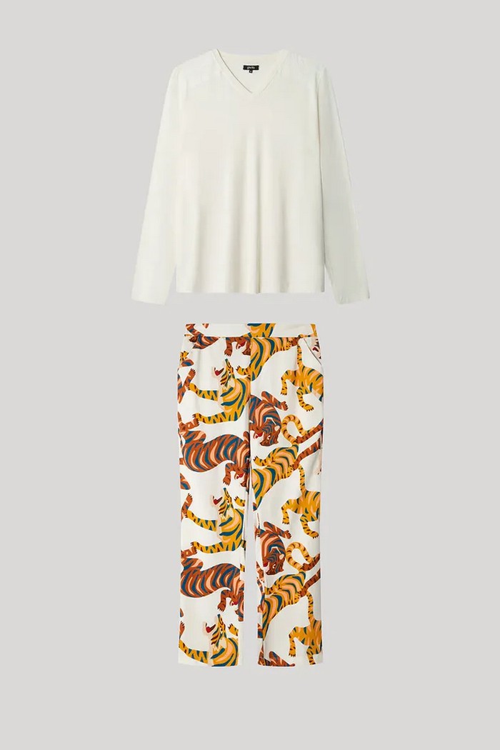 Пижама из вискозы 2/20306 milk