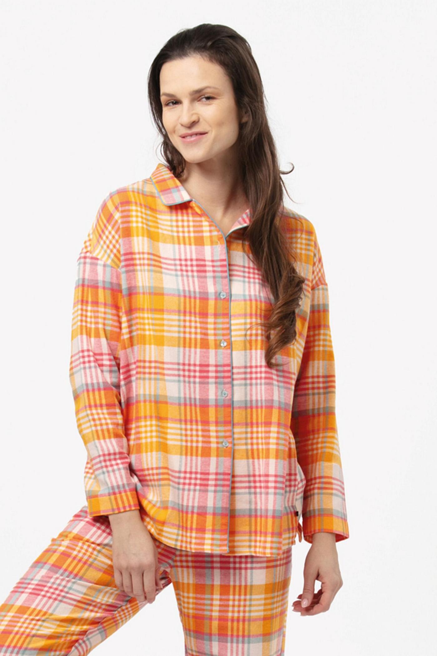 Фланелевая пижама с клетку LNS 473 B24