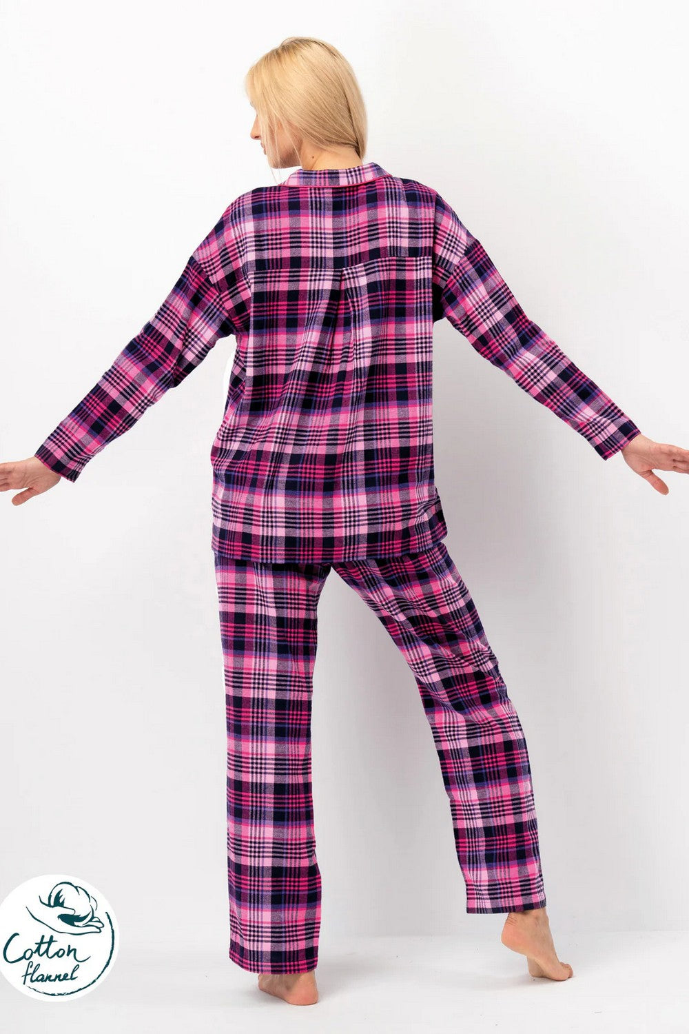 Фланелевая пижама LNS 490 pink