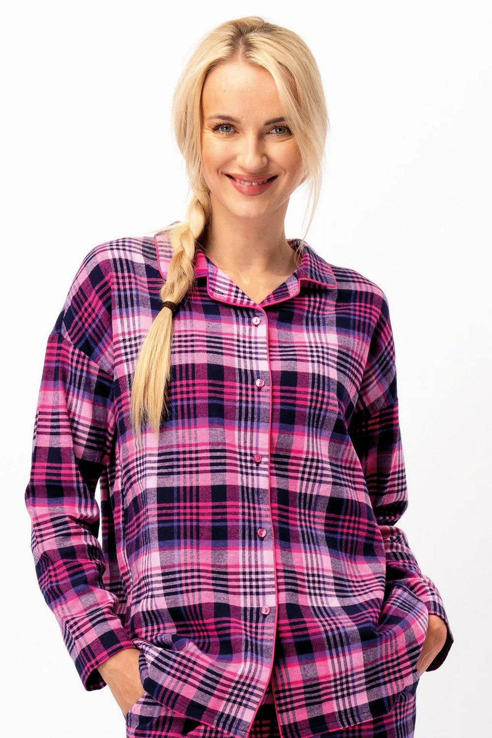 Фланелевая пижама LNS 490 pink