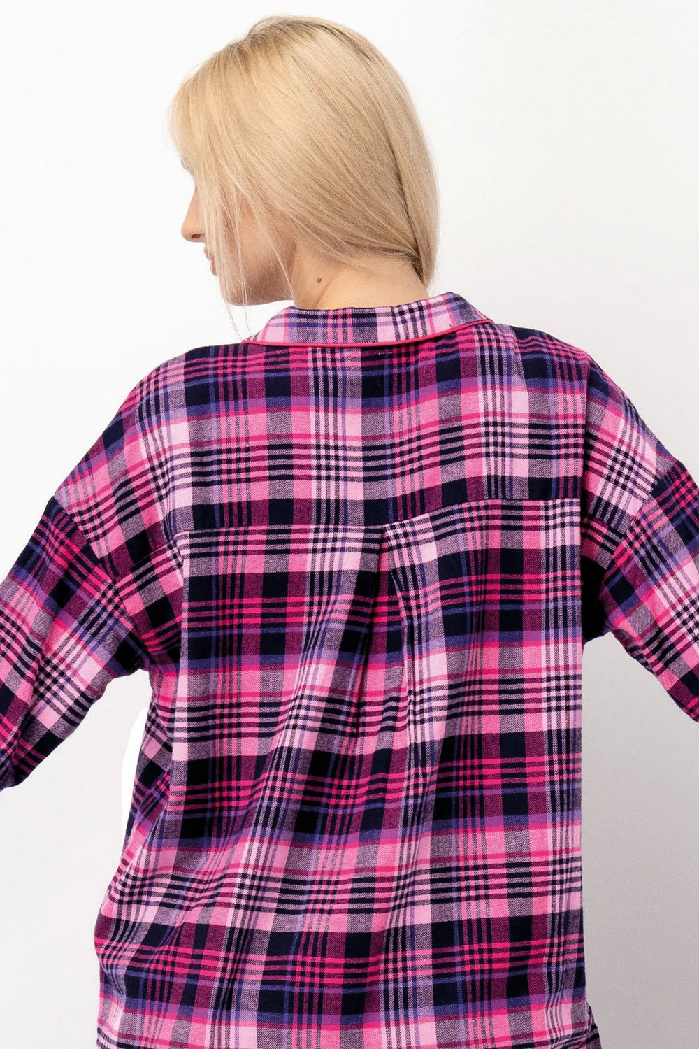 Фланелева піжама LNS 490 pink