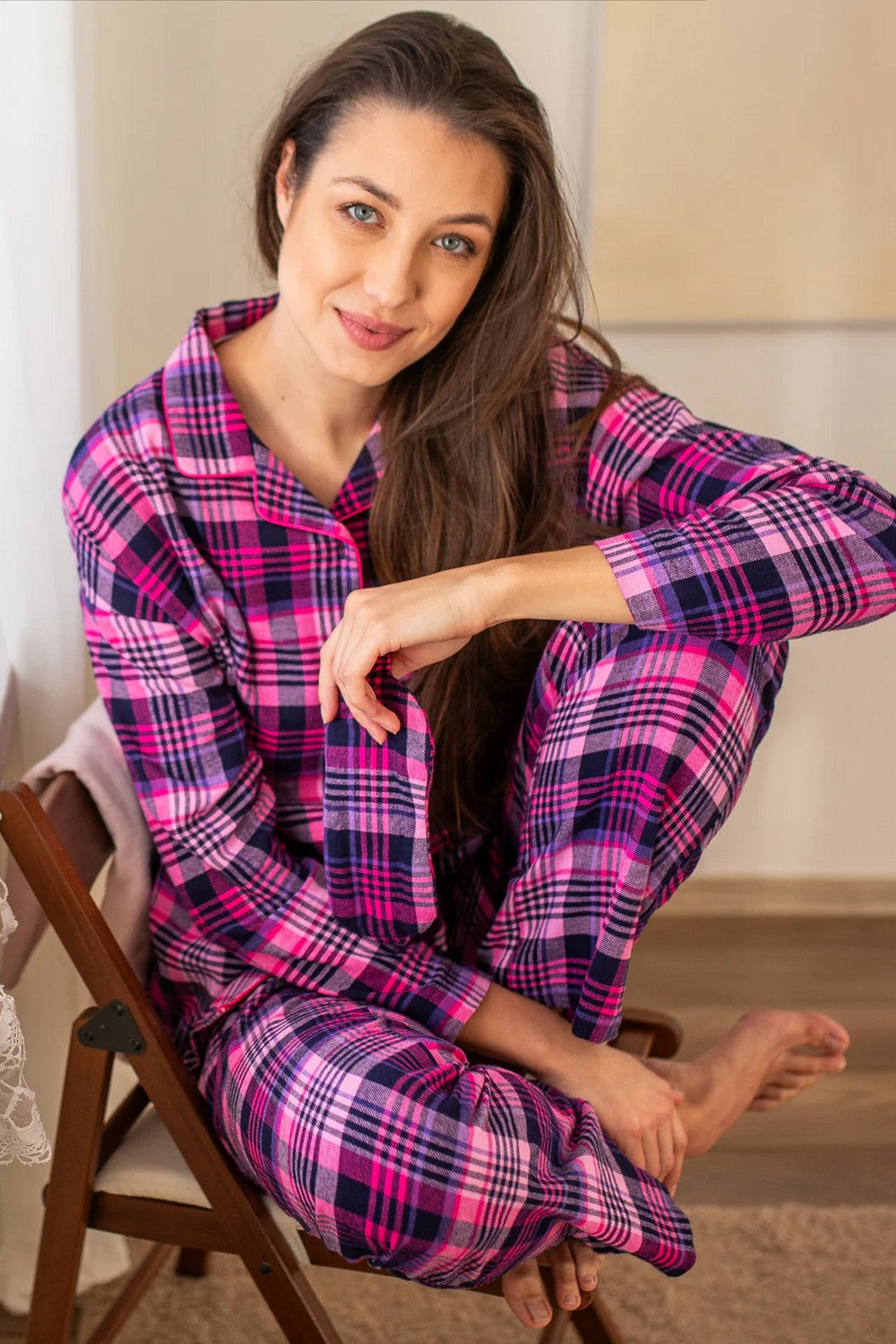 Фланелевая пижама LNS 490 pink