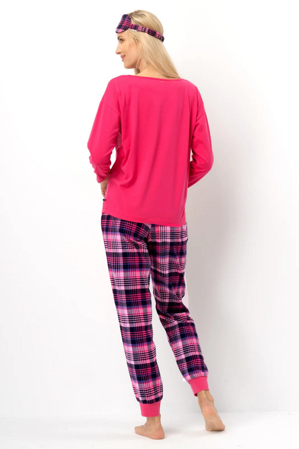 Пижама с фланелевыми брюками LNS 491 pink