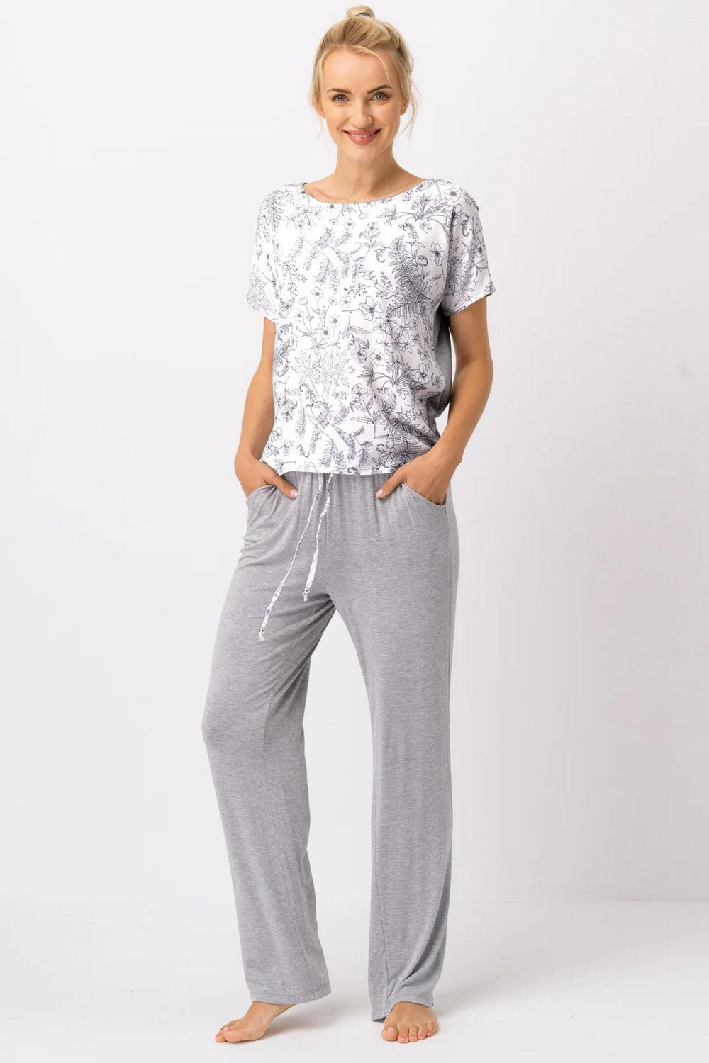 Пижама из вискозы LNS 546 A25 gray