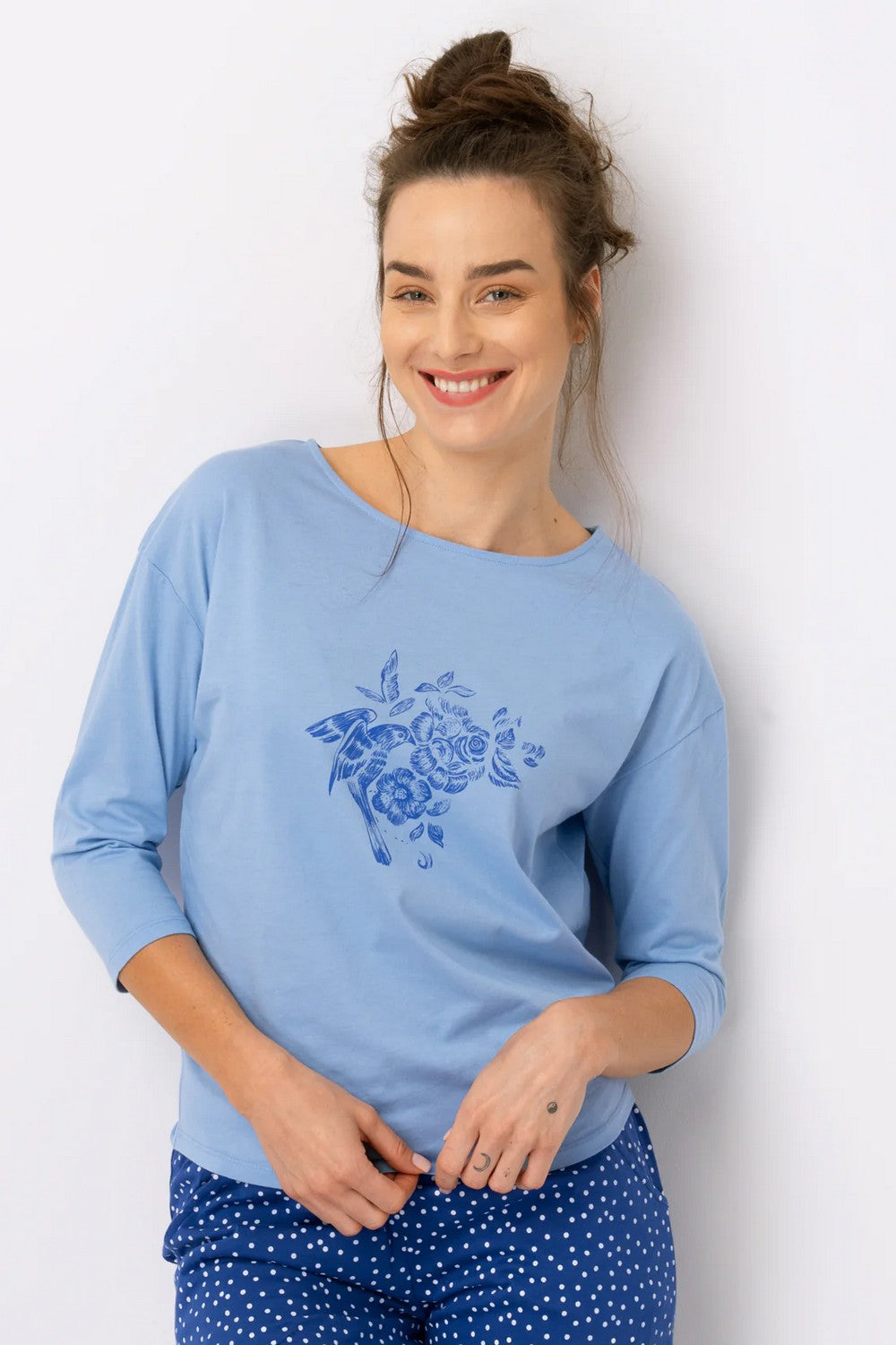 Бавовняна піжама LNS 550 A25 blue