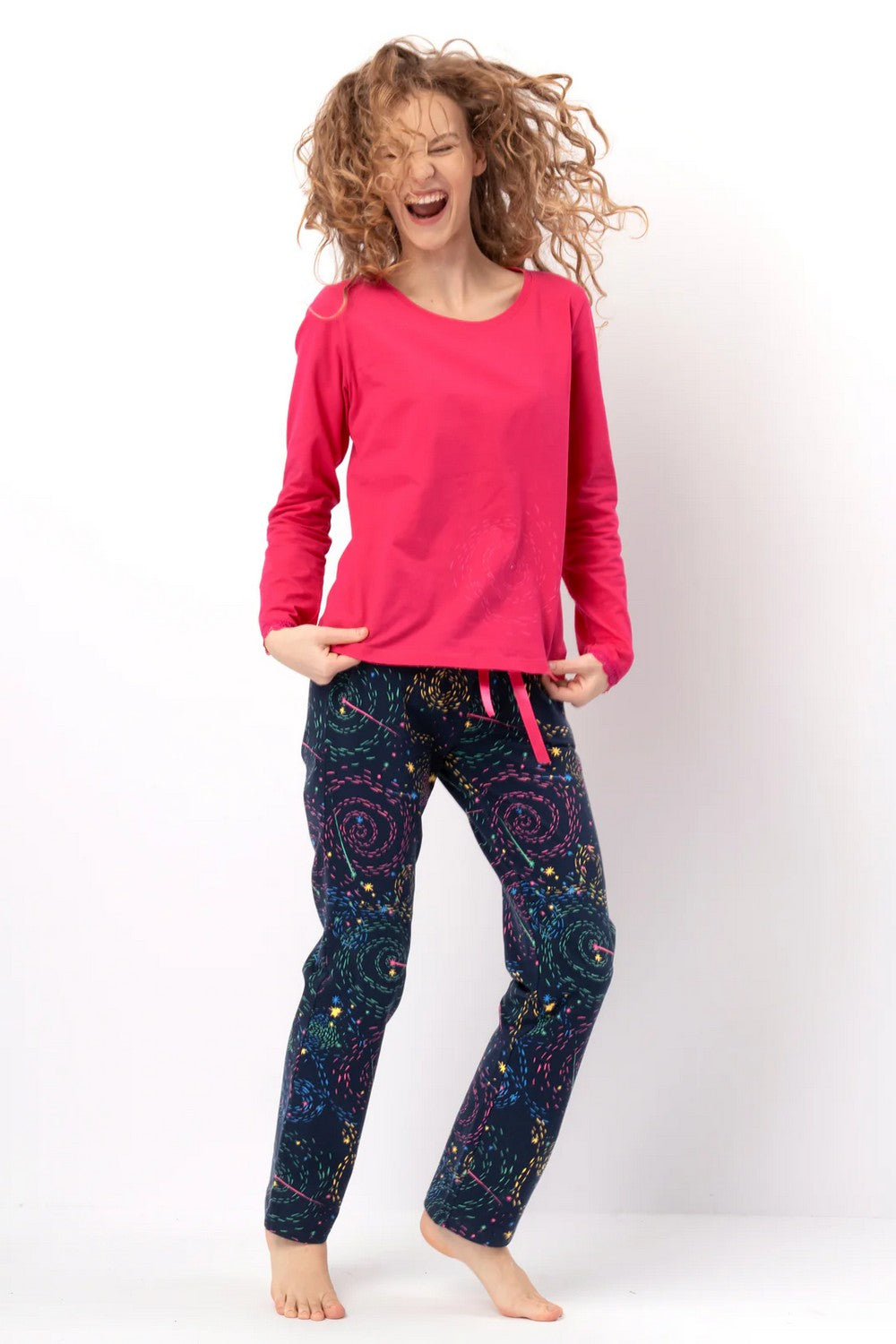 Хлопковая пижама LNS 749 pink