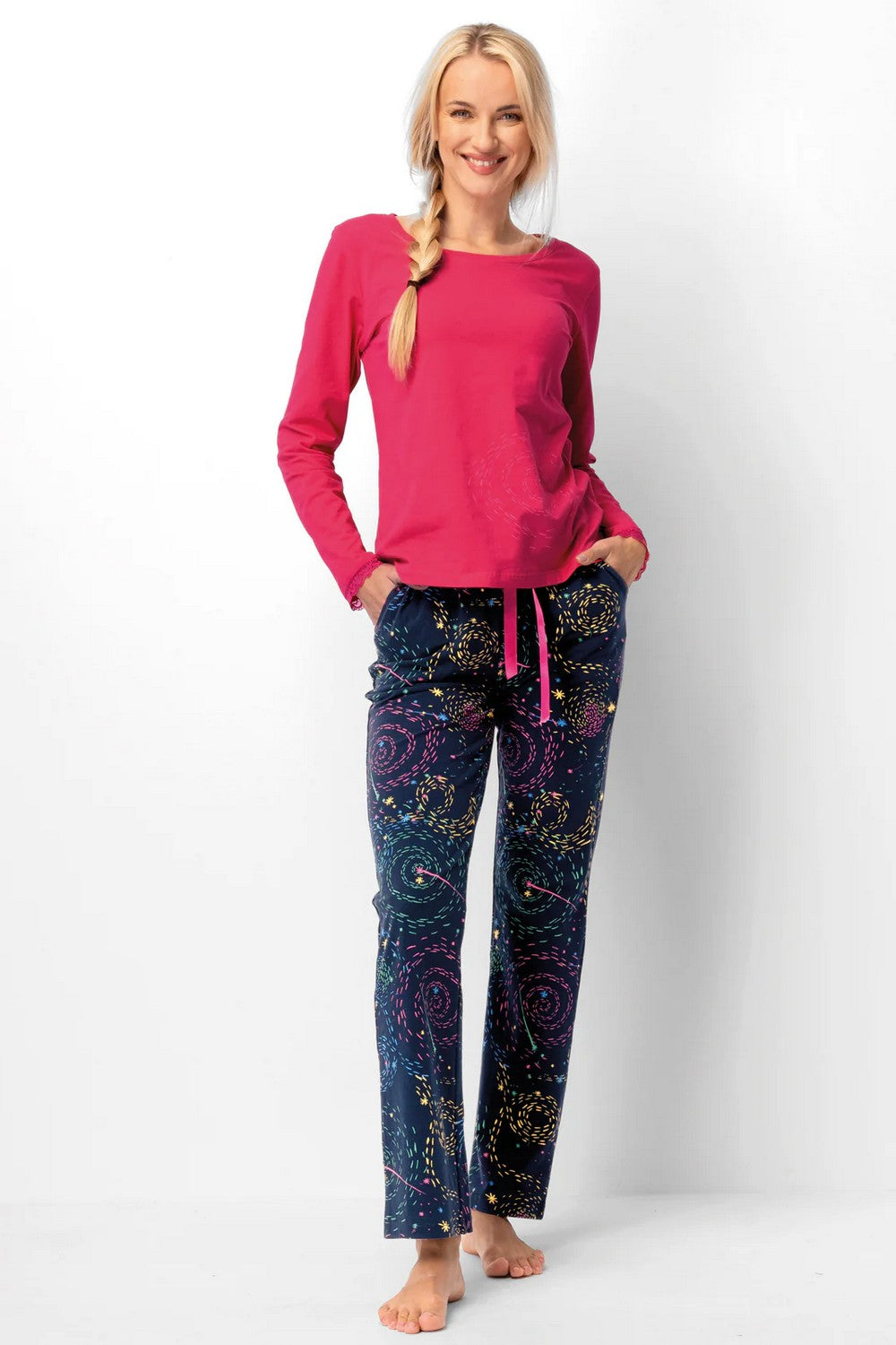 Бавовняна піжама LNS 749 pink