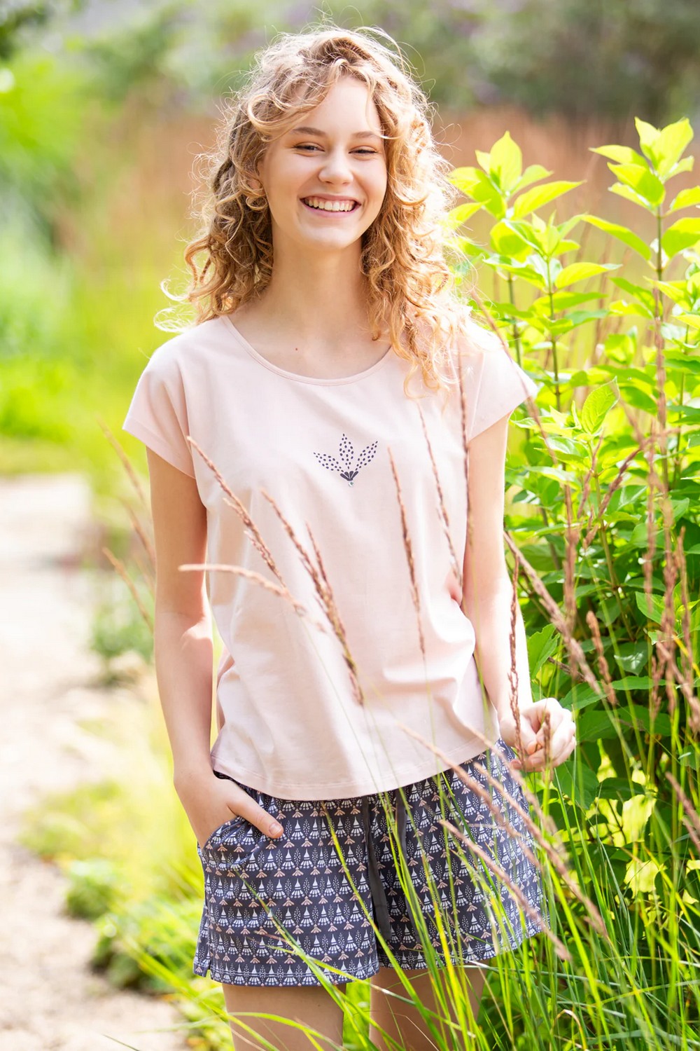 Хлопковая пижама LNS 880 A25 rose