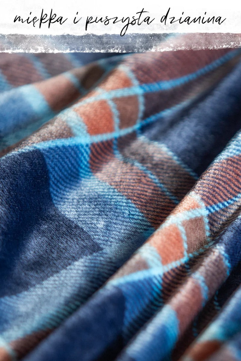 Чоловіча фланелева піжама МNS 431 blue