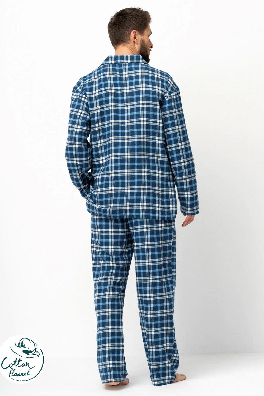 Мужская фланелевая пижама MNS 492 B25