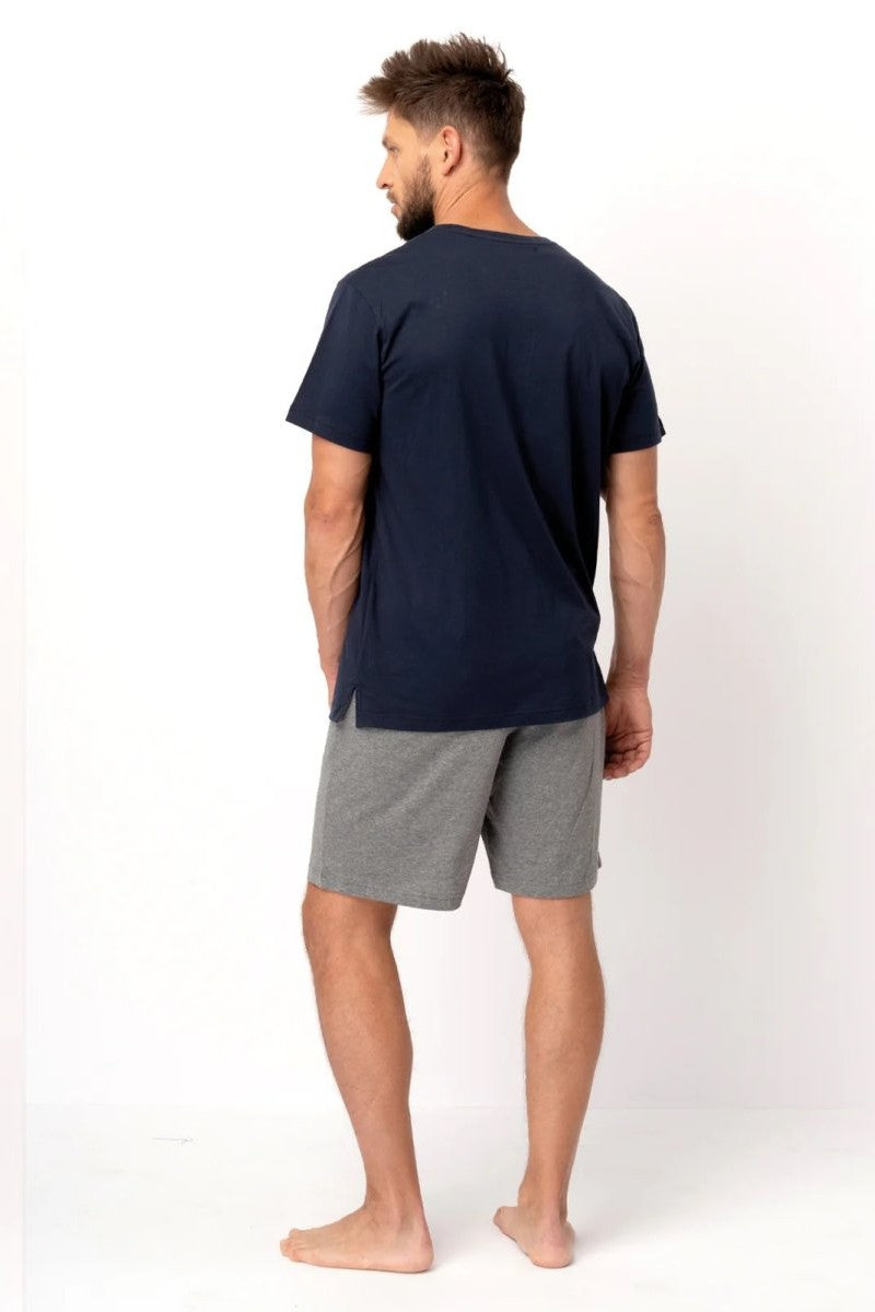 Хлопковая мужская пижама МNS 749 A25 blue