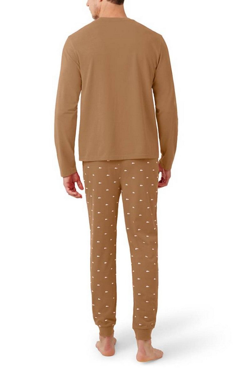 Чоловіча піжама 582972537 brown Lacoste спина