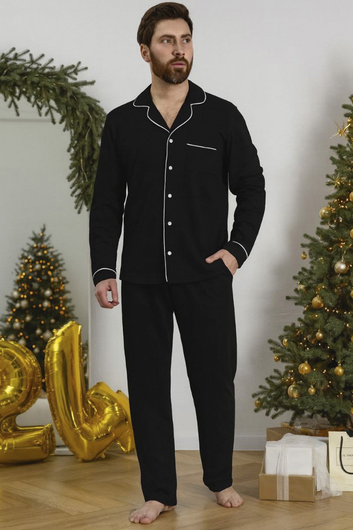 Хлопковая мужская пижама 1608/16002