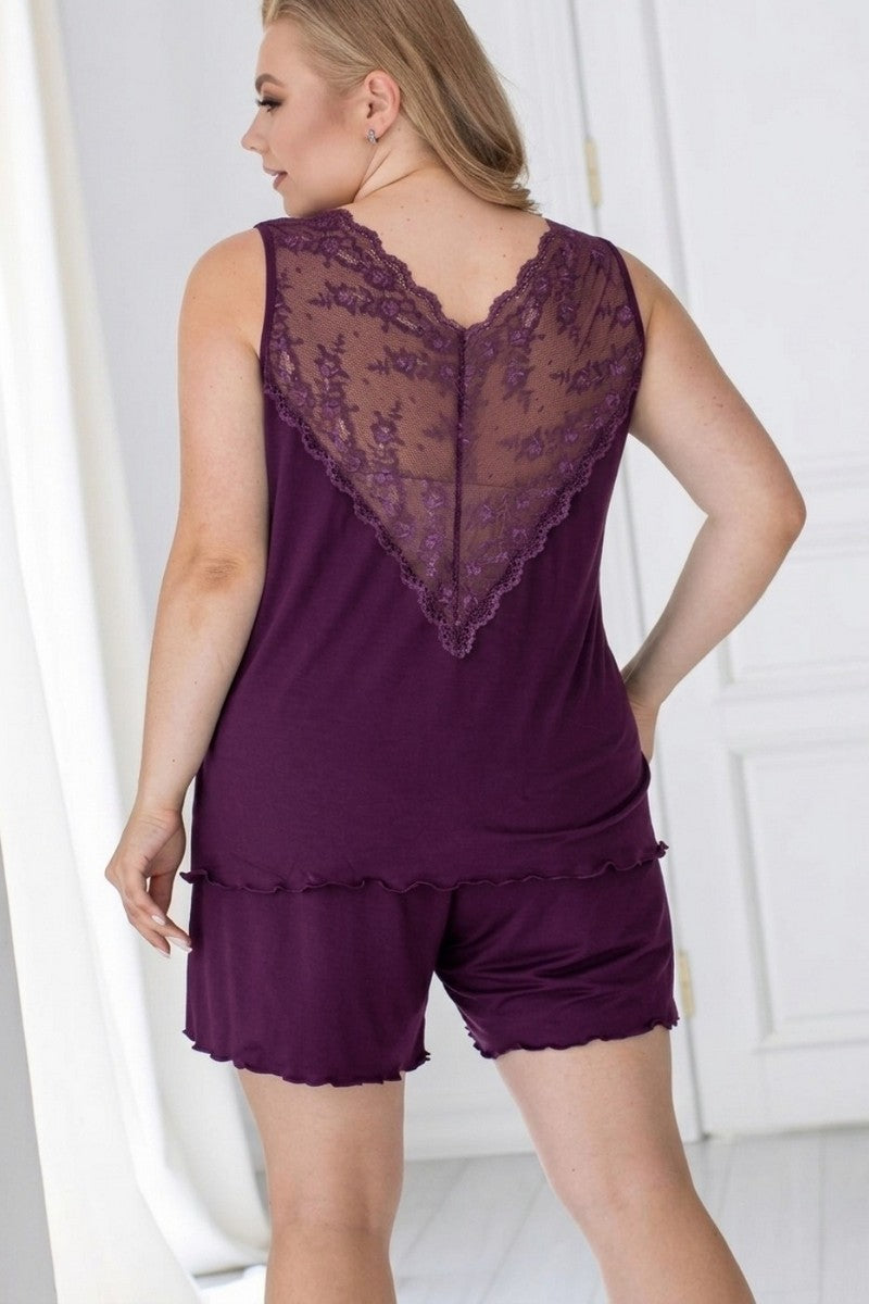 Пижама из вискозы Псл1220 plum