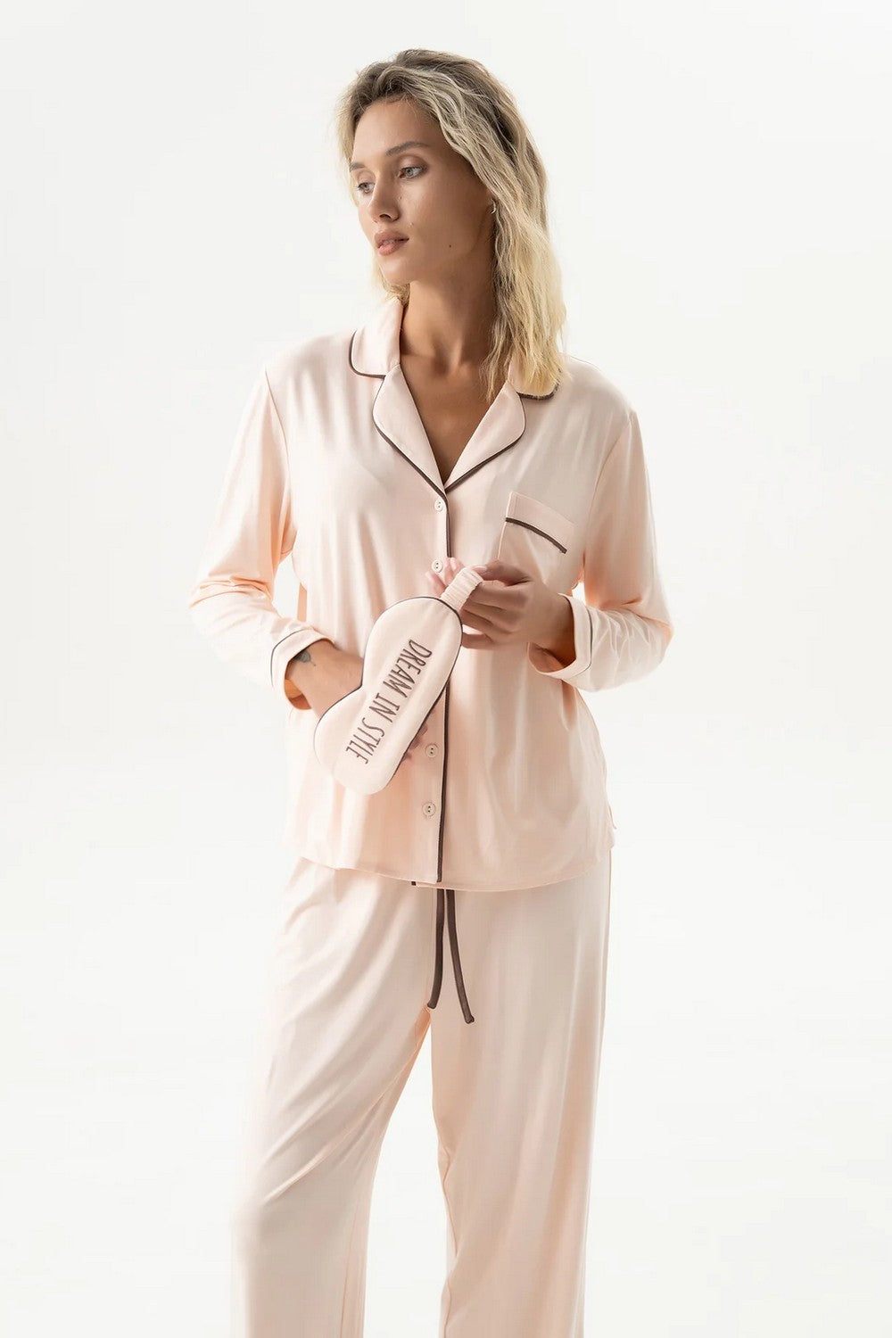 Піжама з бамбука 251207-08 Classy Morning peach powder