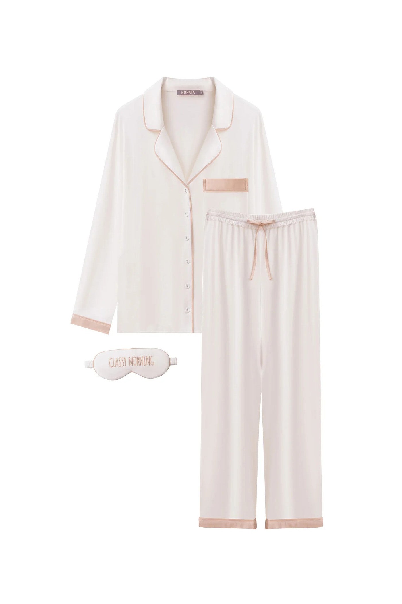 Пижама из бамбука 251207-08 Classy Morning unbleached cotton