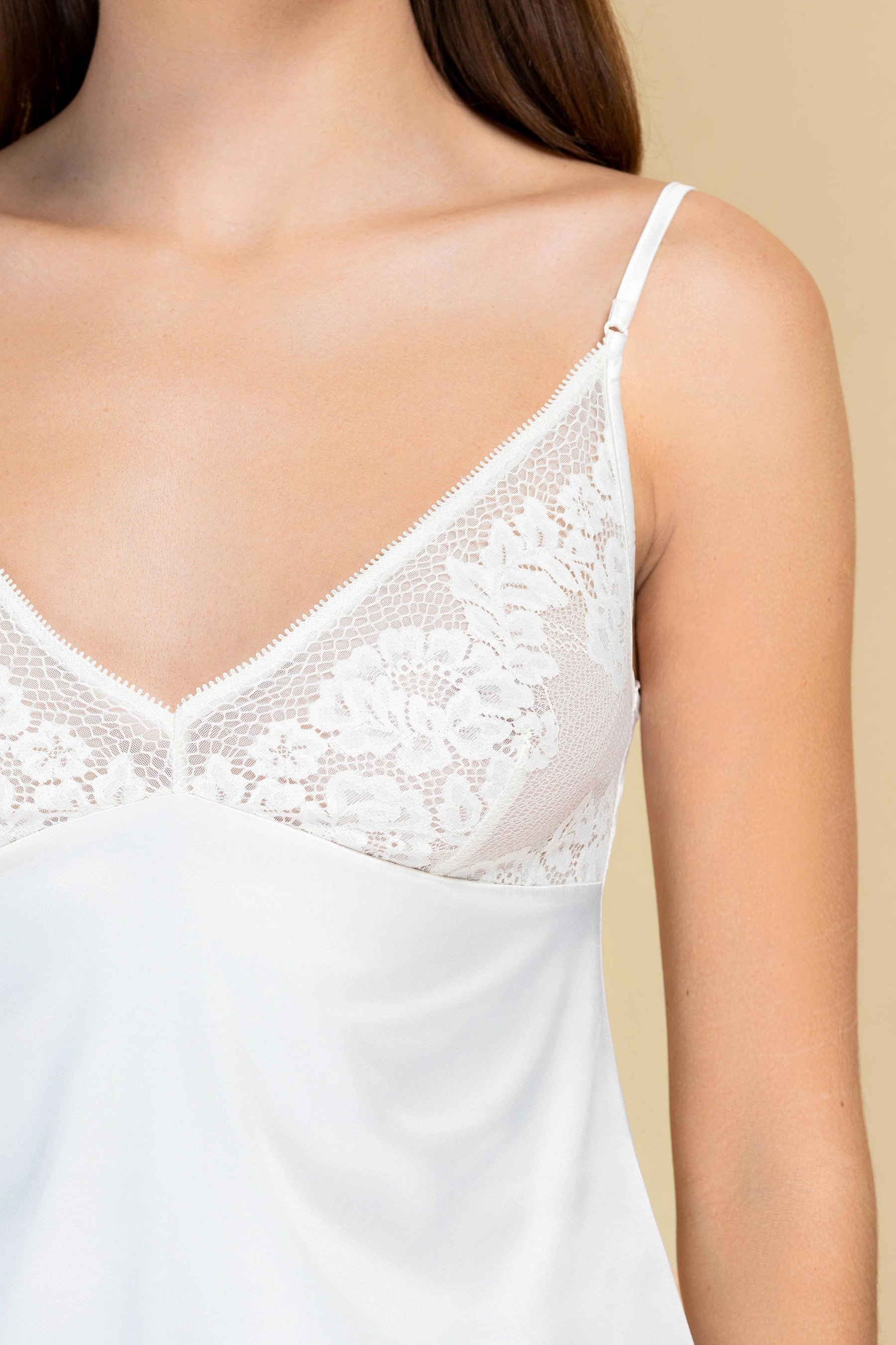 Сатиновая пижама 808-6827 03 champagne