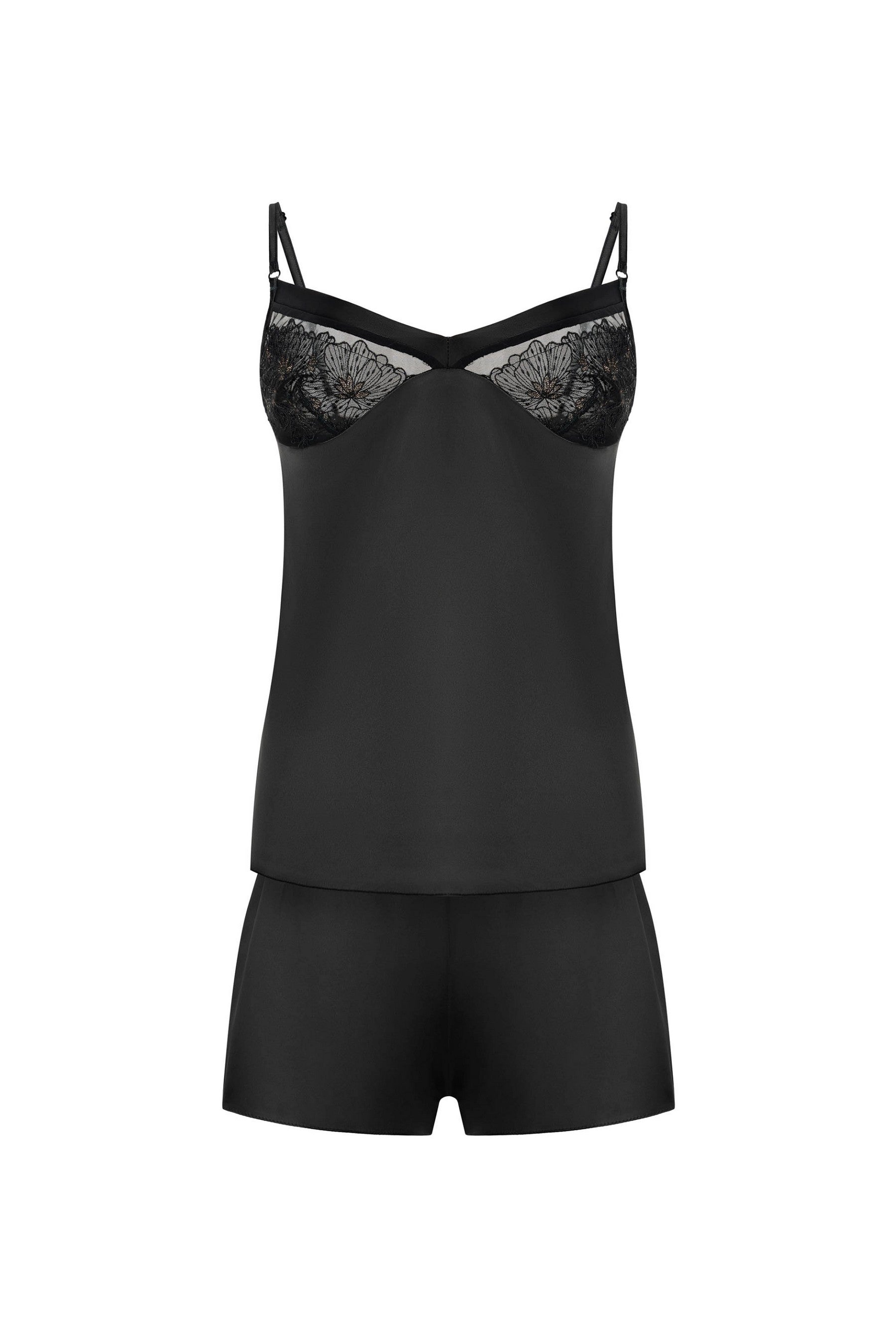 Пижама из сатина 811-6839 black