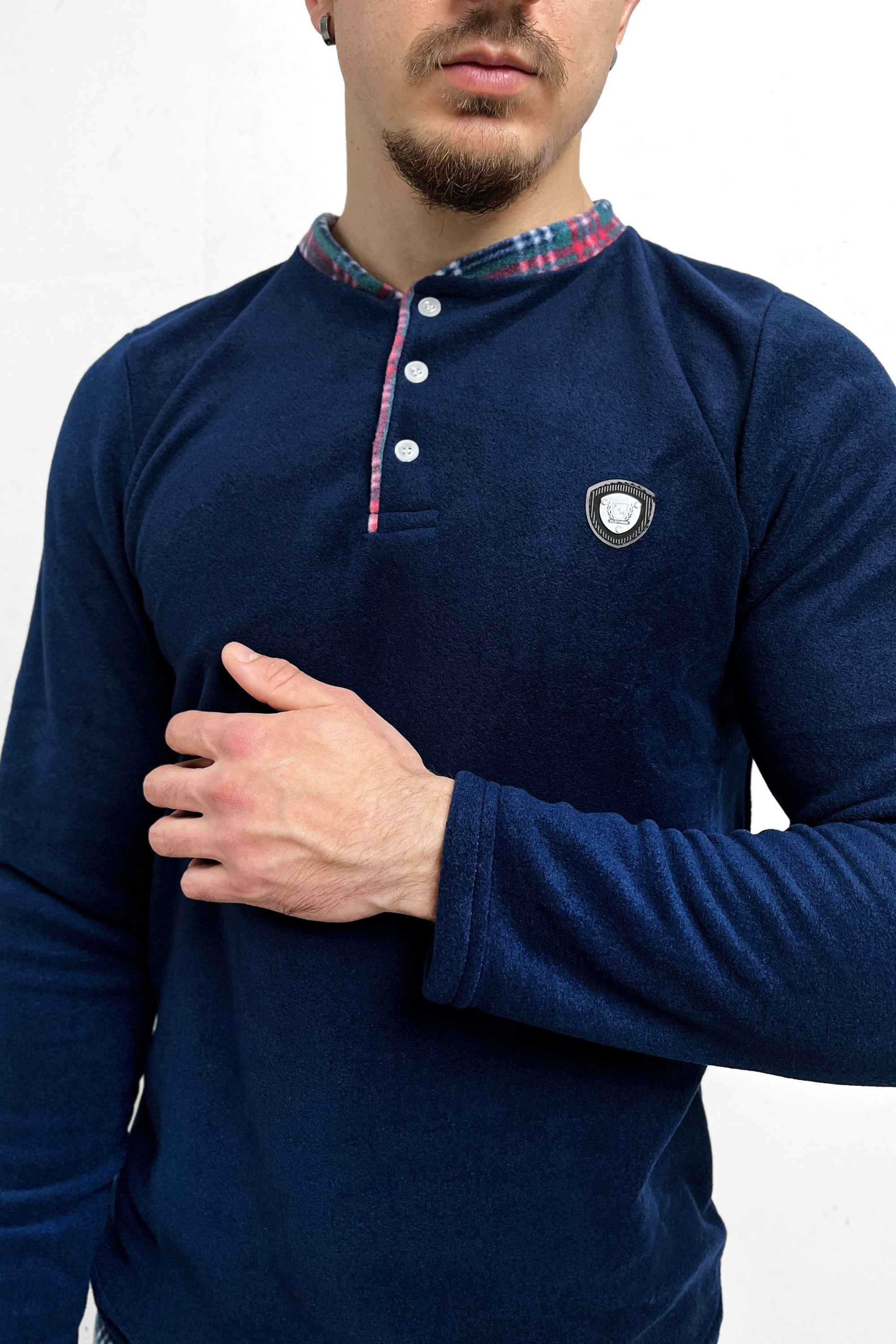 Флисовая мужская пижама 6100-6