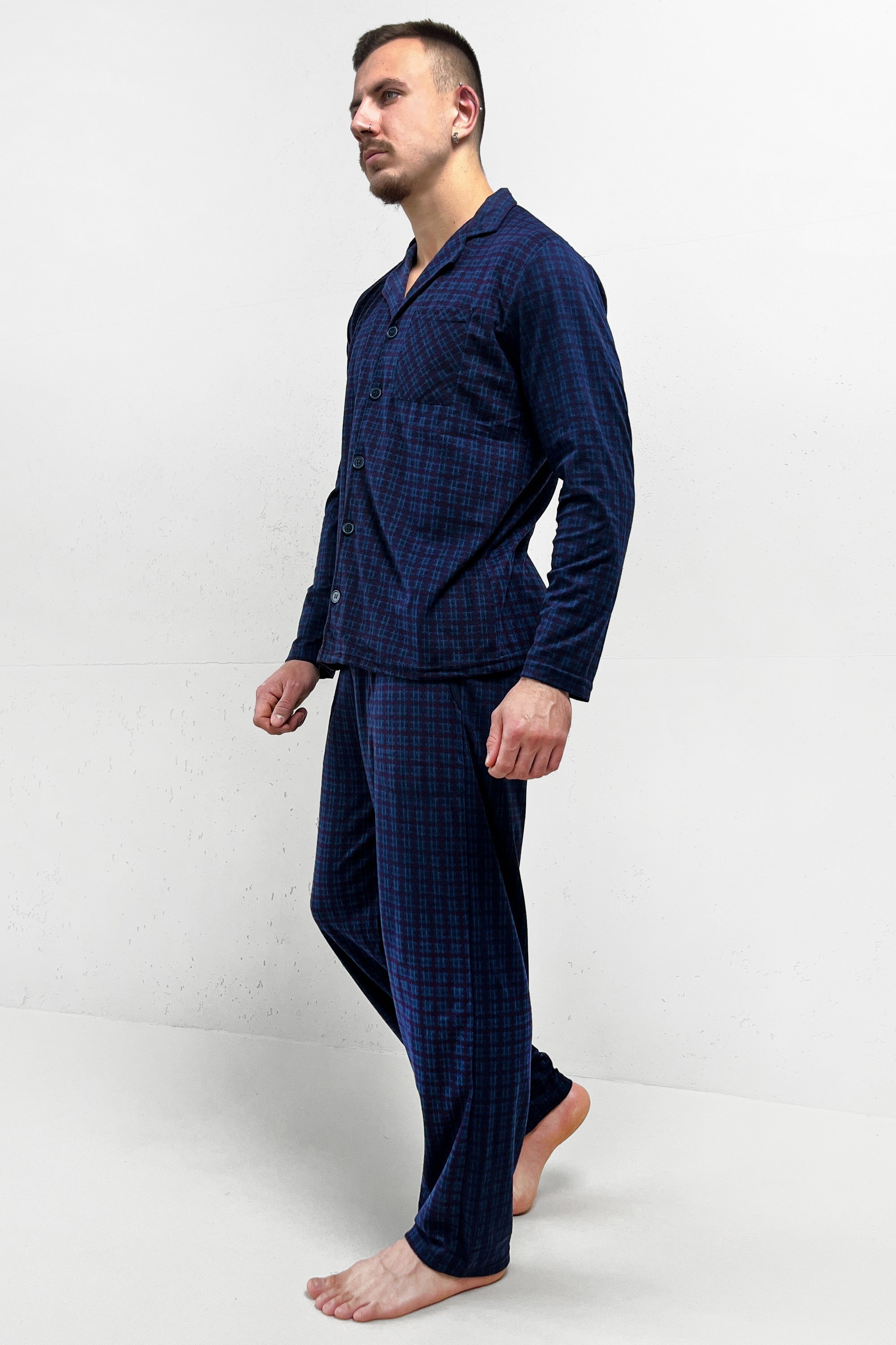 Байковая мужская пижама 6400-7