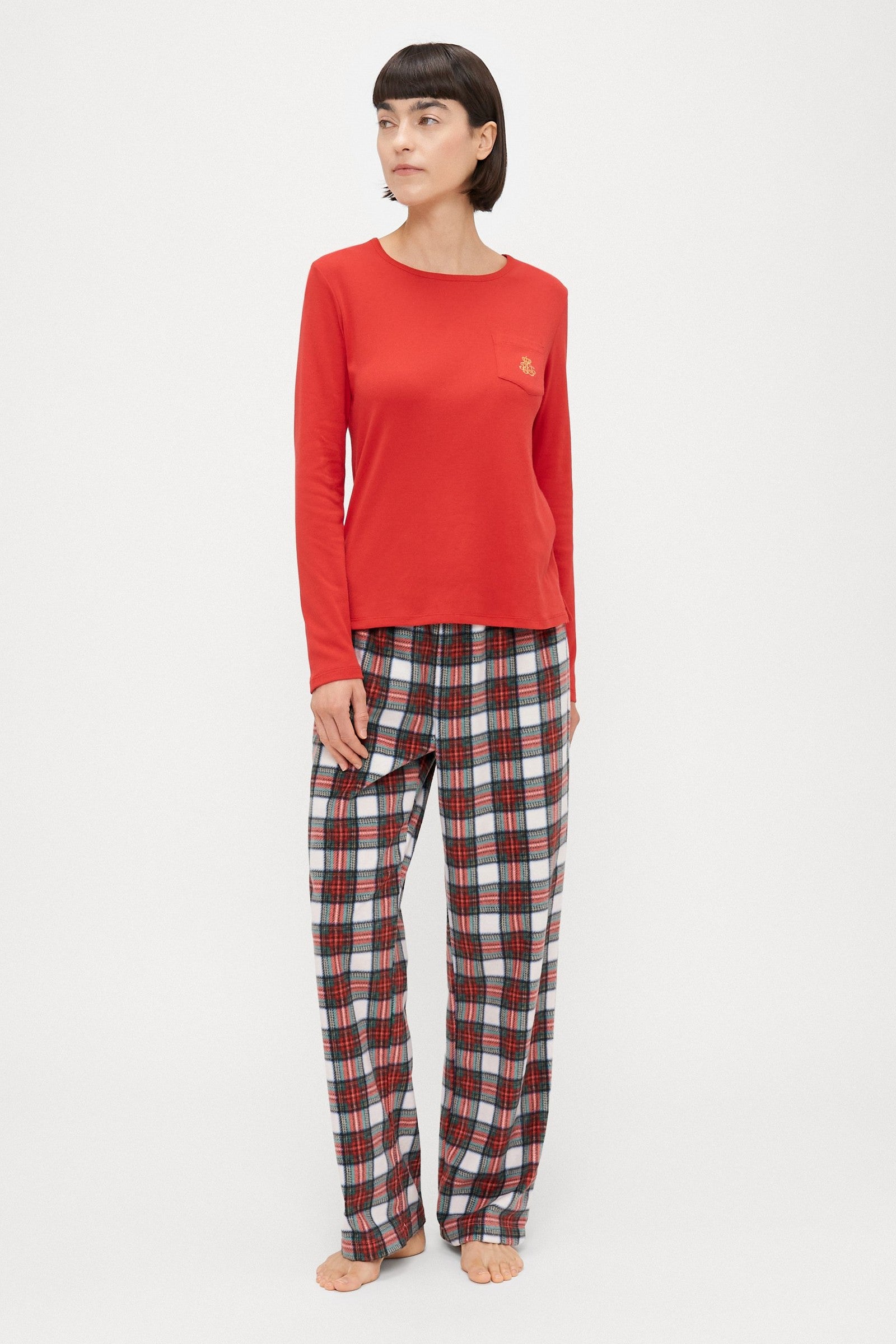 Піжама з флісовими брюками 942517958 red Ralph Lauren