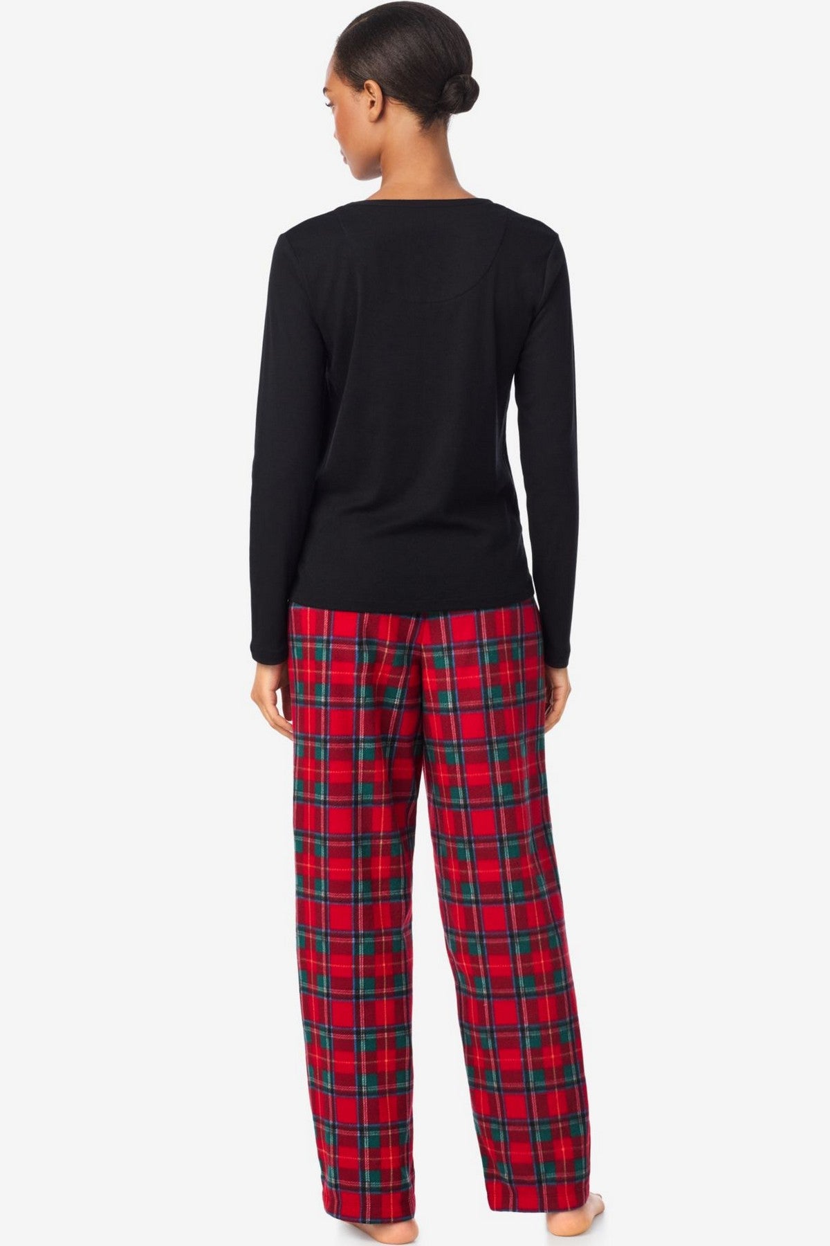 Піжама з флісовими брюками 973579086 black/red Ralph Lauren