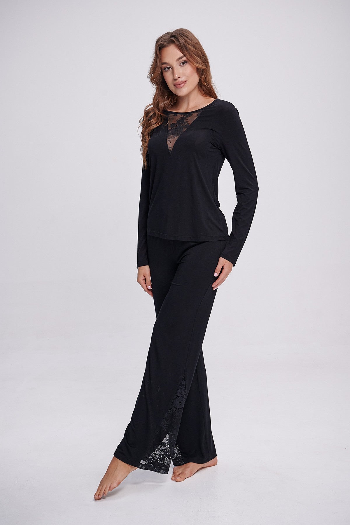 Піжама з віскози 2712 black