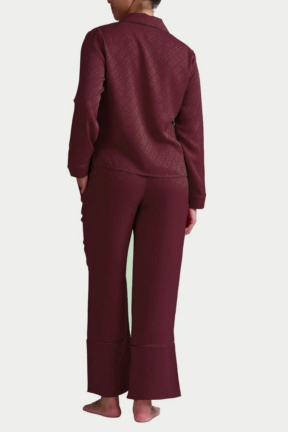 Сатиновая пижама 345756783 bordo