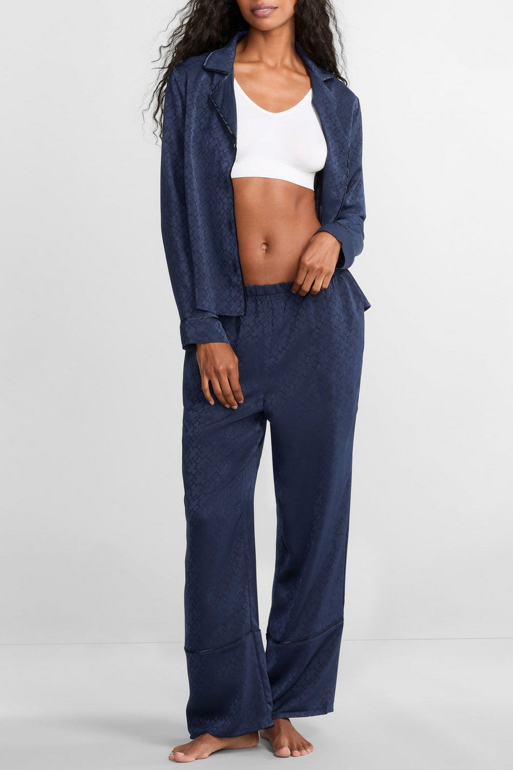 Сатинова піжама 520315724 blue