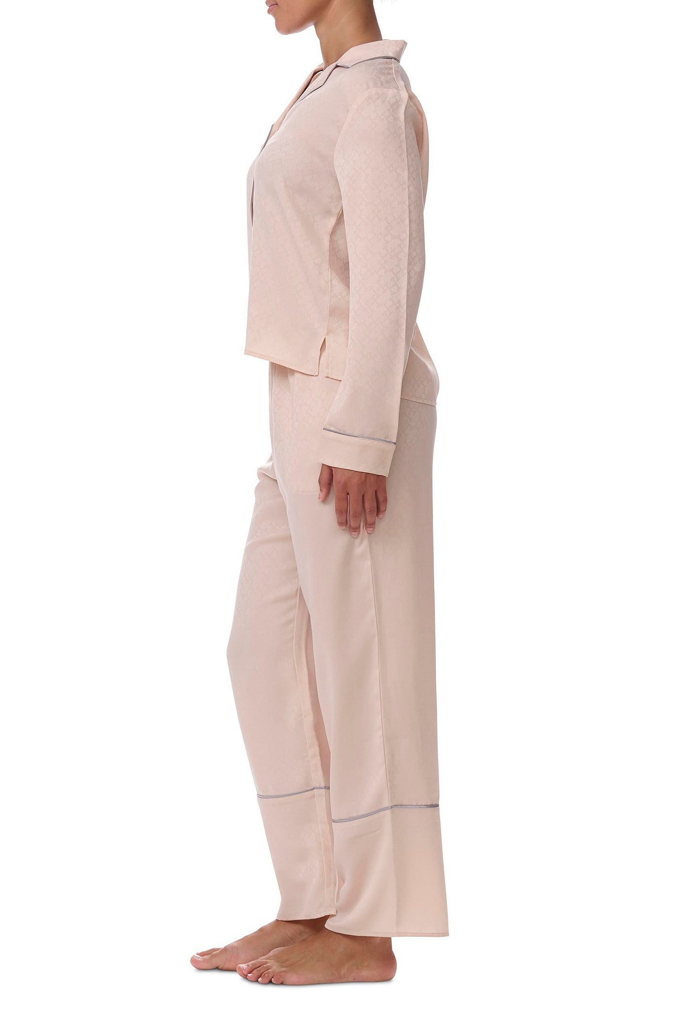 Сатиновая пижама 622867338 beige