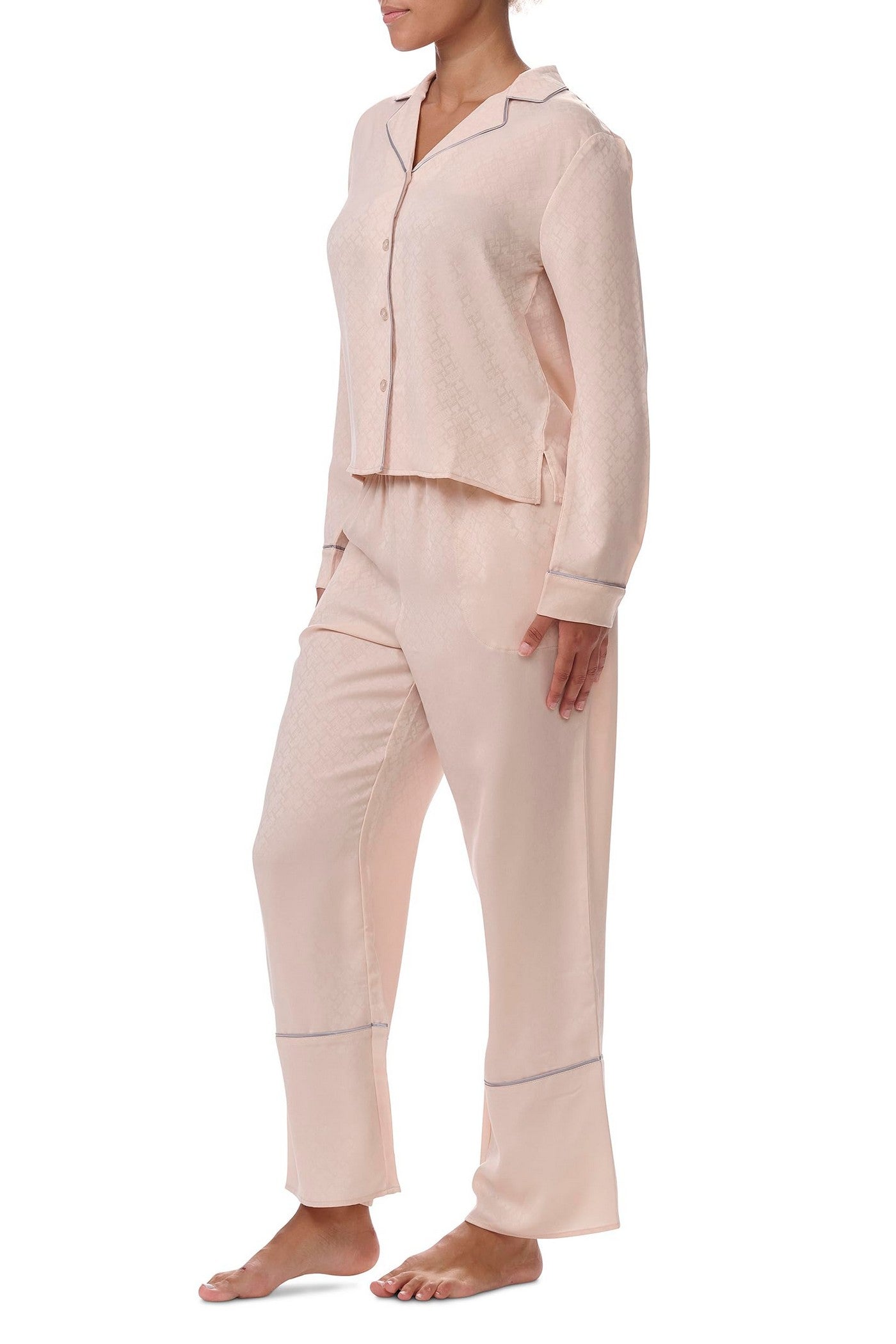 Сатиновая пижама 622867338 beige