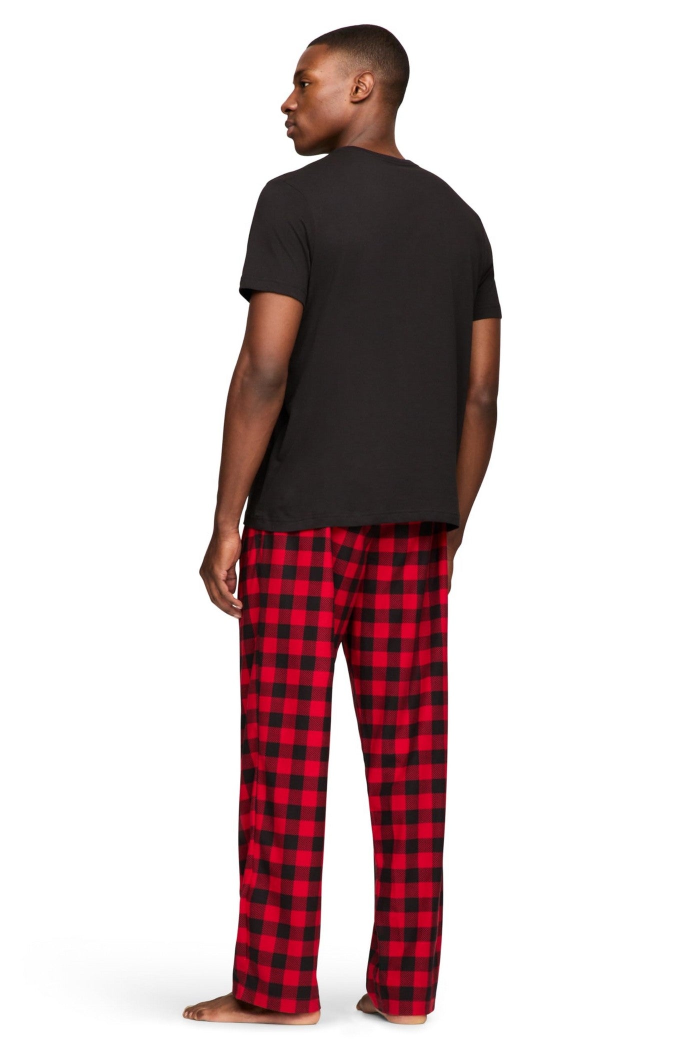 Чоловіча піжама 788584096 black/red Tommy Hilfiger вигляд ззаду