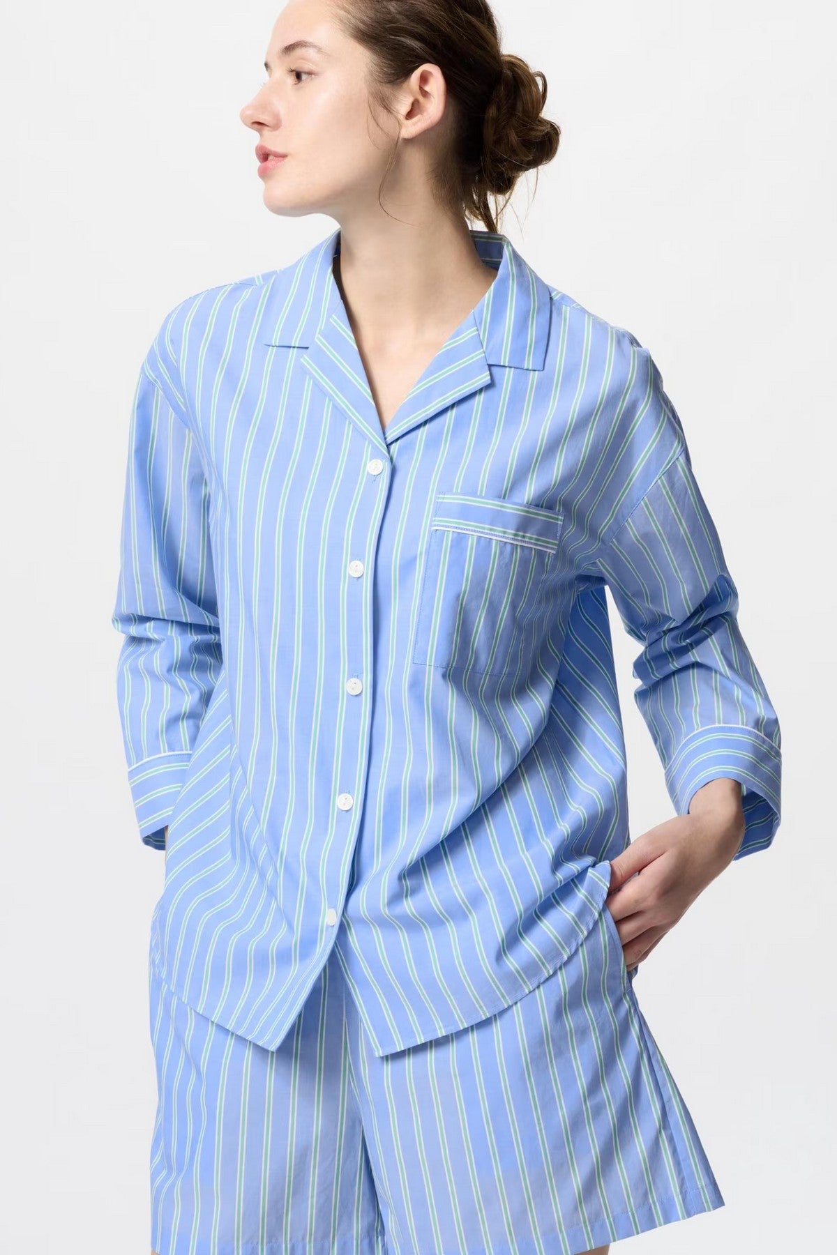 Хлопковая пижама 162150496 blue