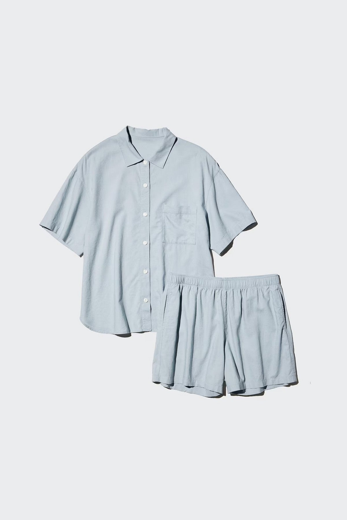 Льняная пижама 268362995 blue