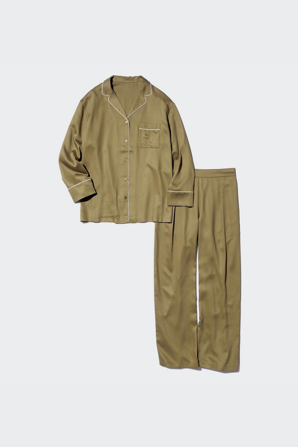 Сатиновая пижама 288383211 green