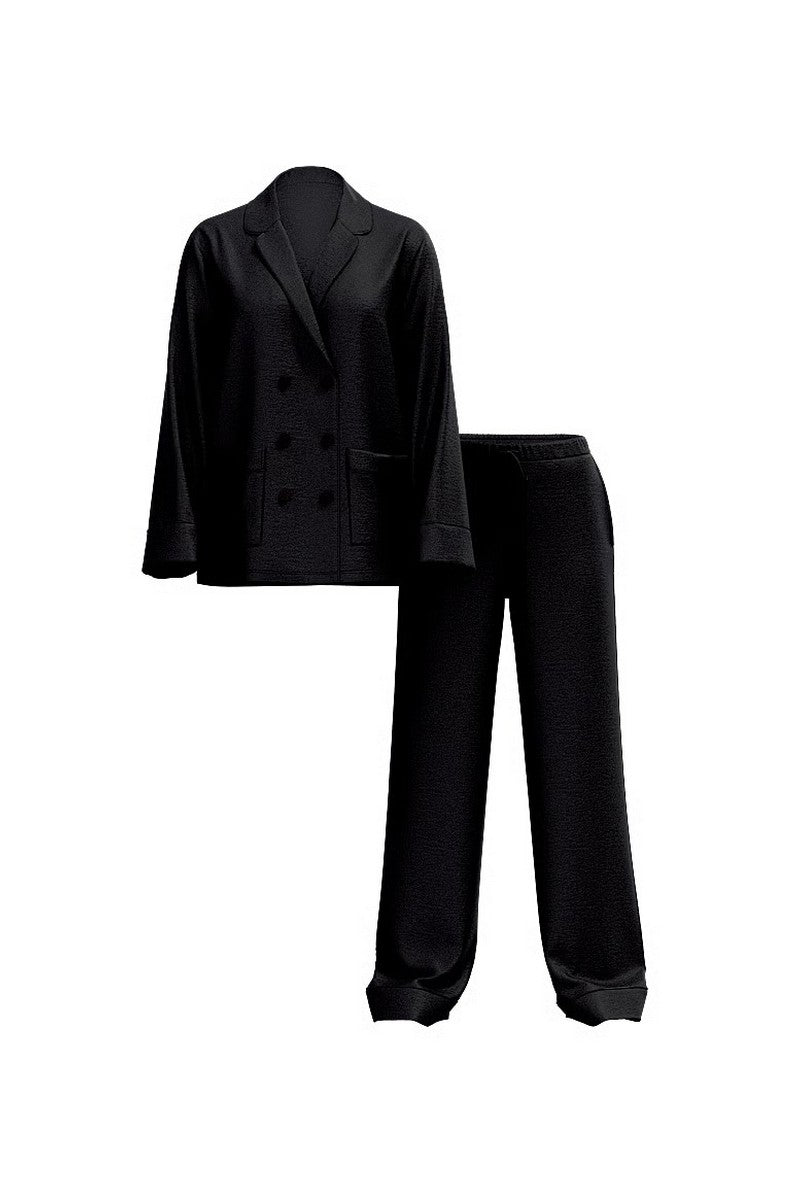 Сатинова піжама 133814584 black