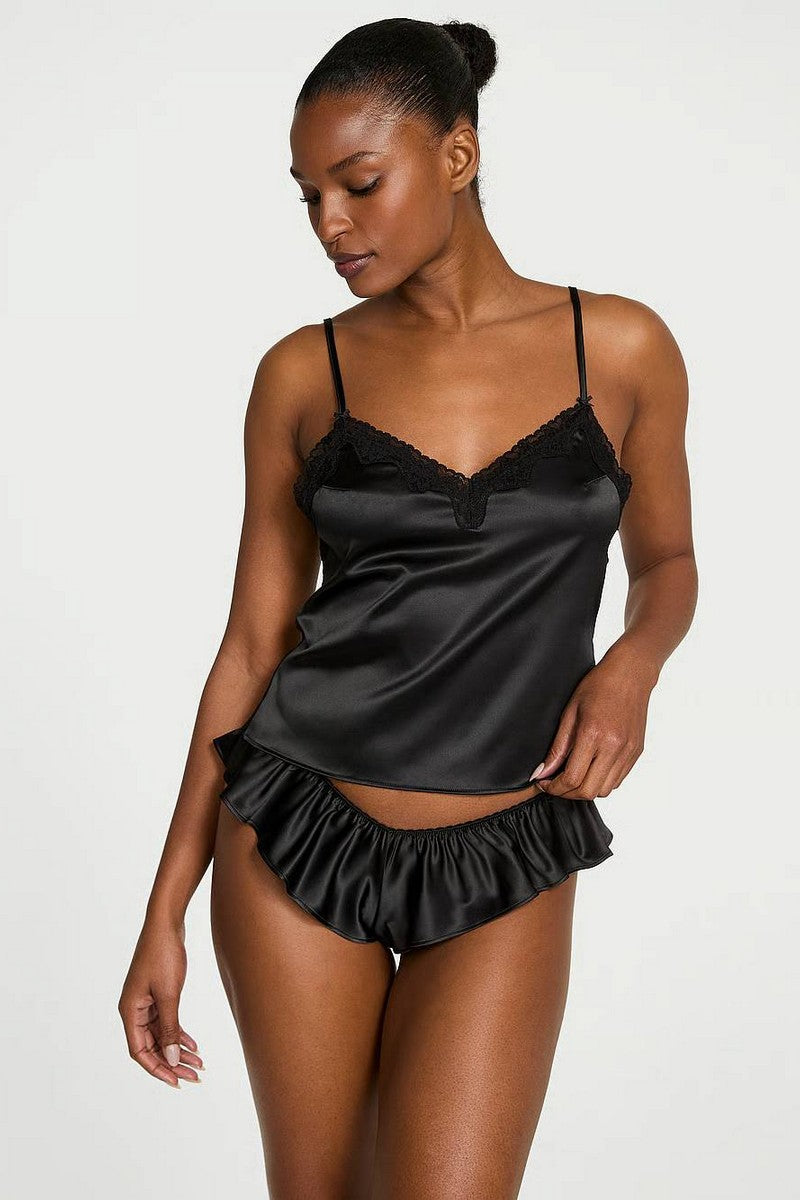 Пижама с рюшами 196217428 black