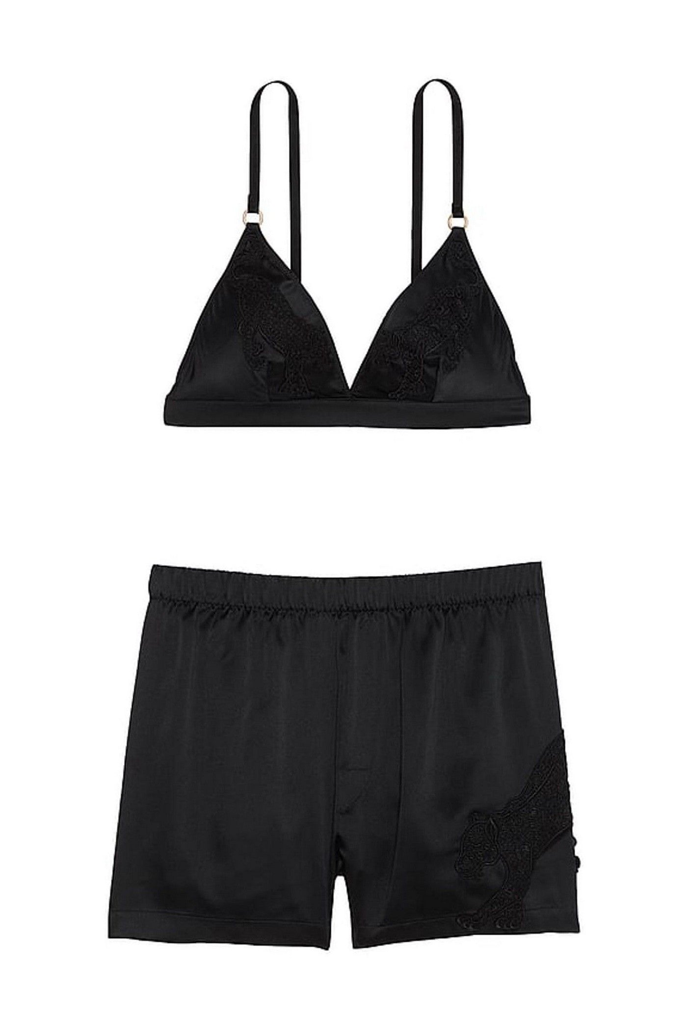 Домашний комплект с вышивкой 348574085 black