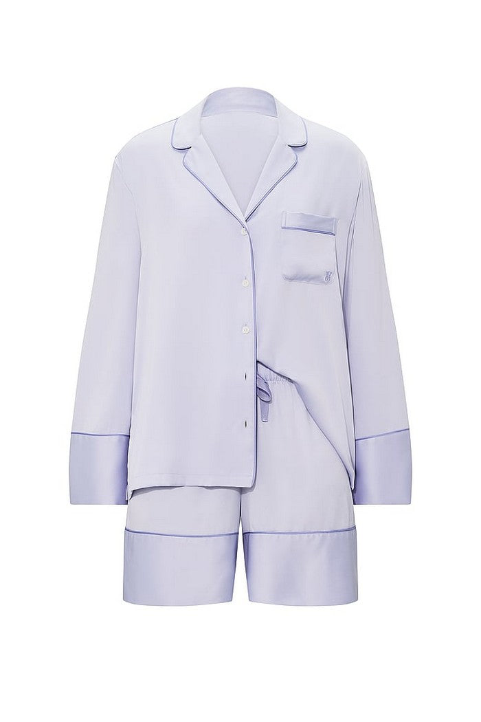 Сатинова піжама 42557420 lilac Victoria`s Secret