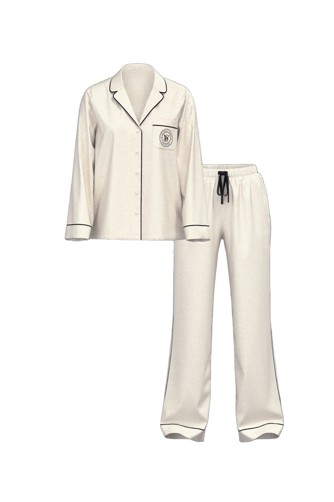 Атласная пижама 523687684 silver