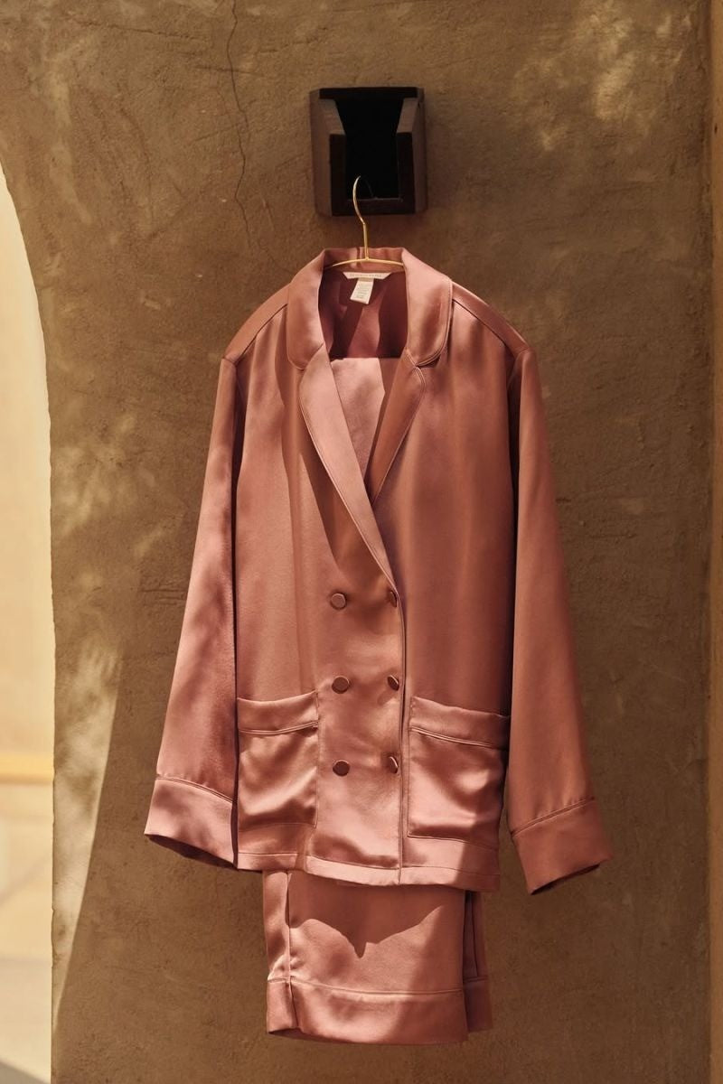 Сатинова піжама 61105286 dark rose