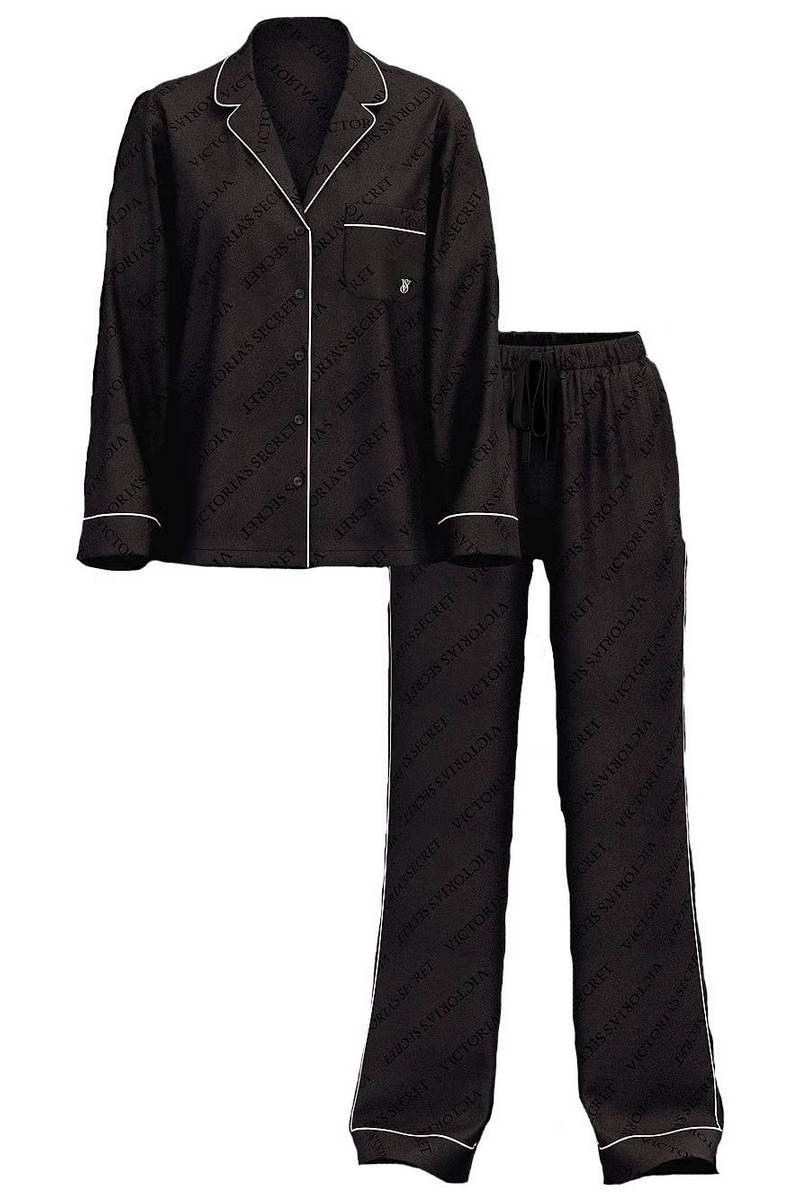 Атласна піжама 65765637 black