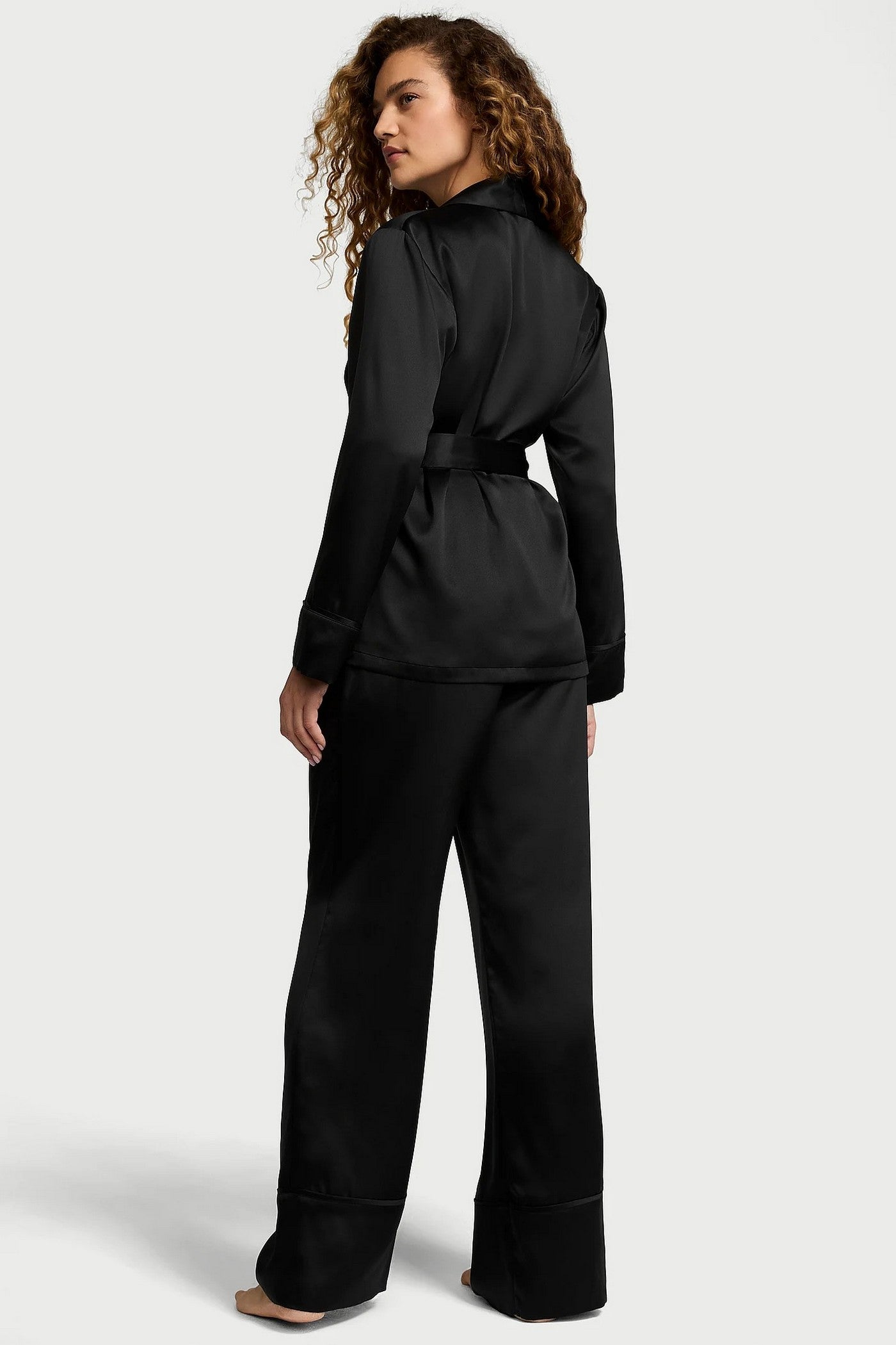 Сатиновая пижама 669285113 black